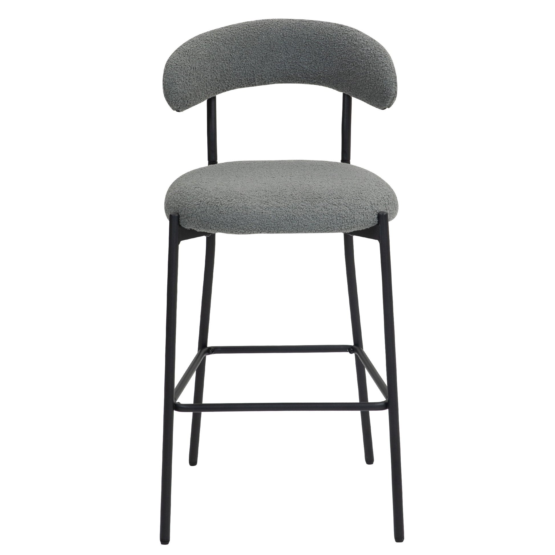 Counter Height Bar Stools With Powder Coating Base And Footrest - Best Buy Furniture