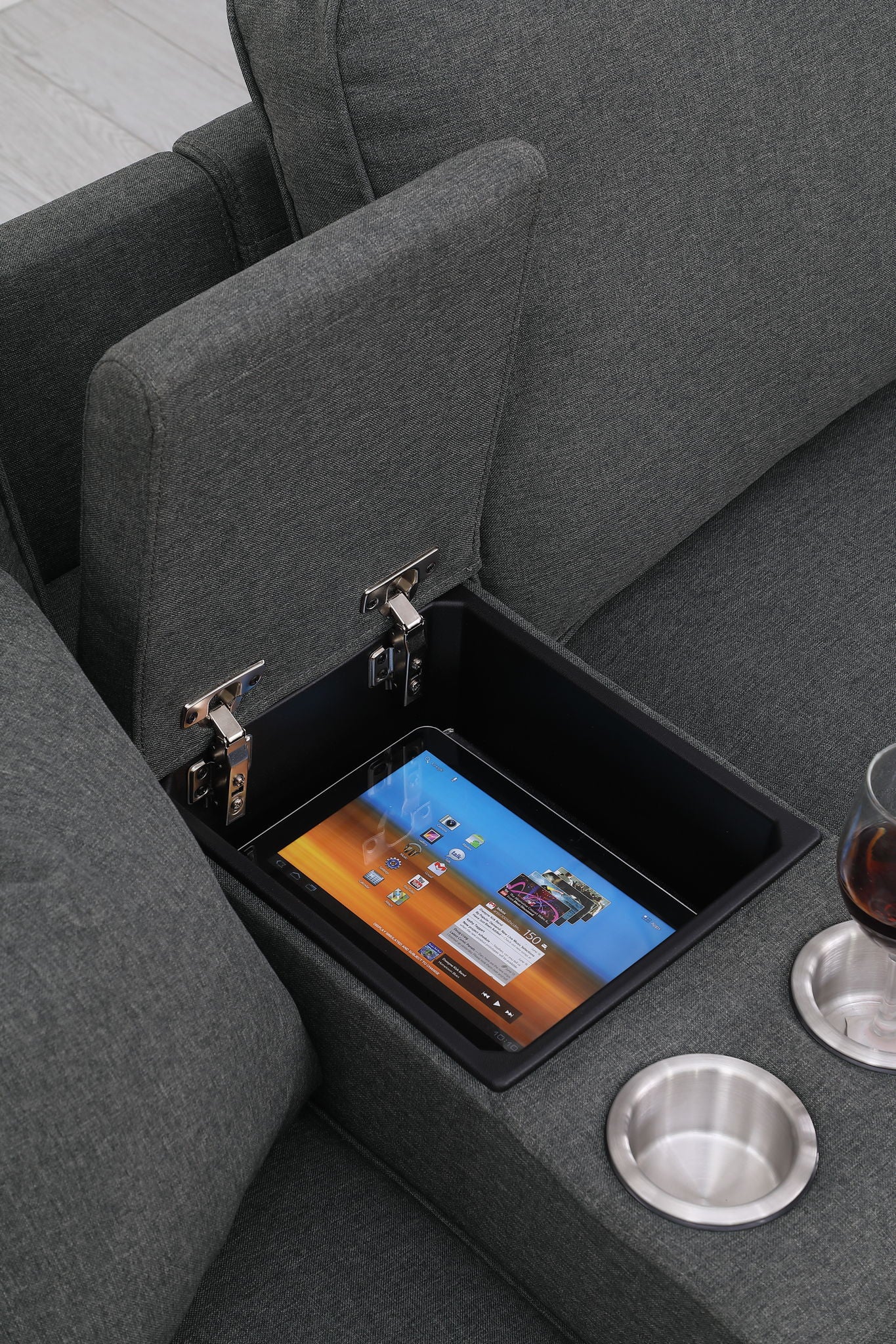 Eric - 9 Piece Upholstered Sectional With Ottoman - Best Buy Furniture