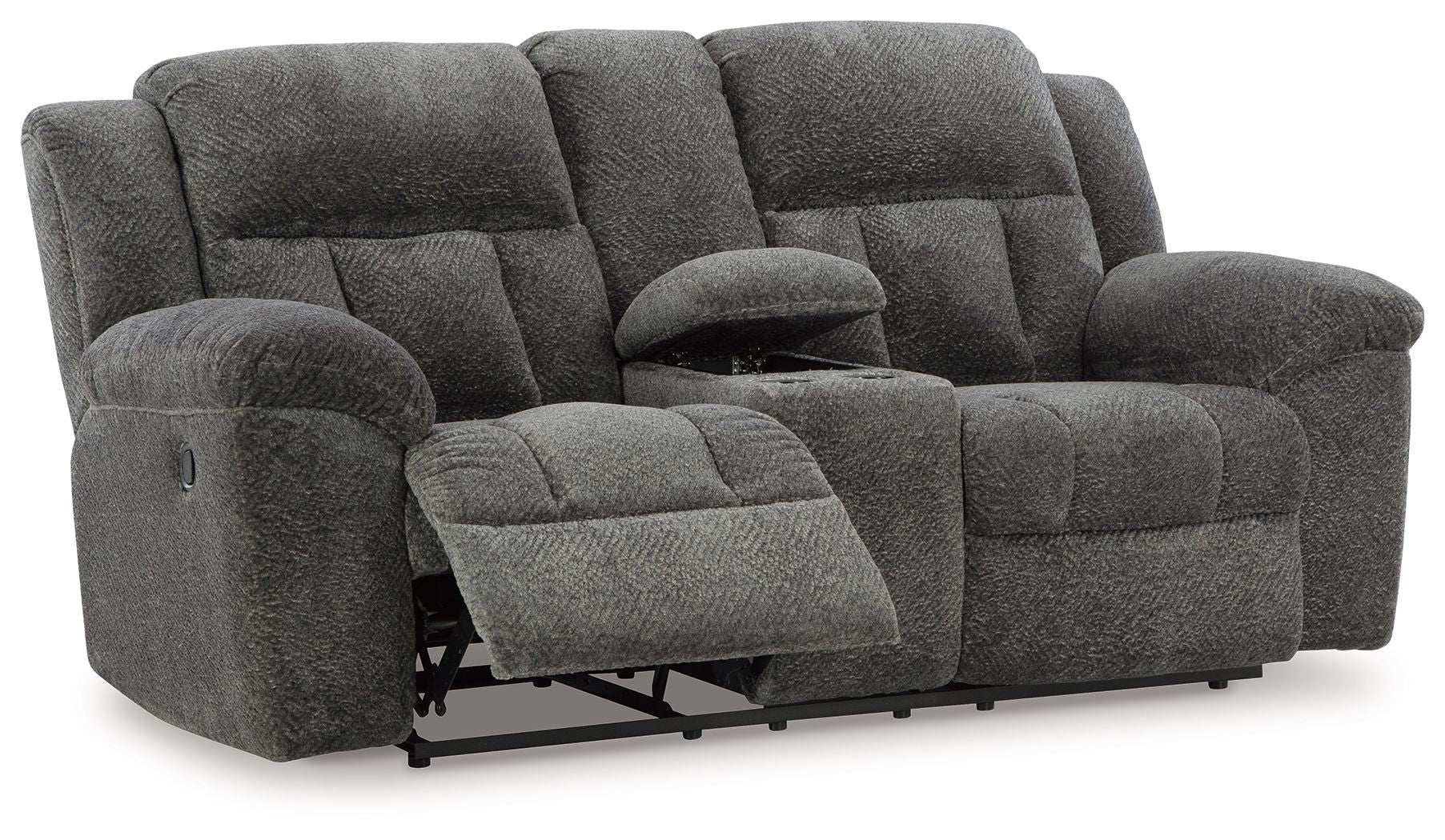 Frohn - Dbl Reclining Loveseat With Console - Best Buy Furniture
