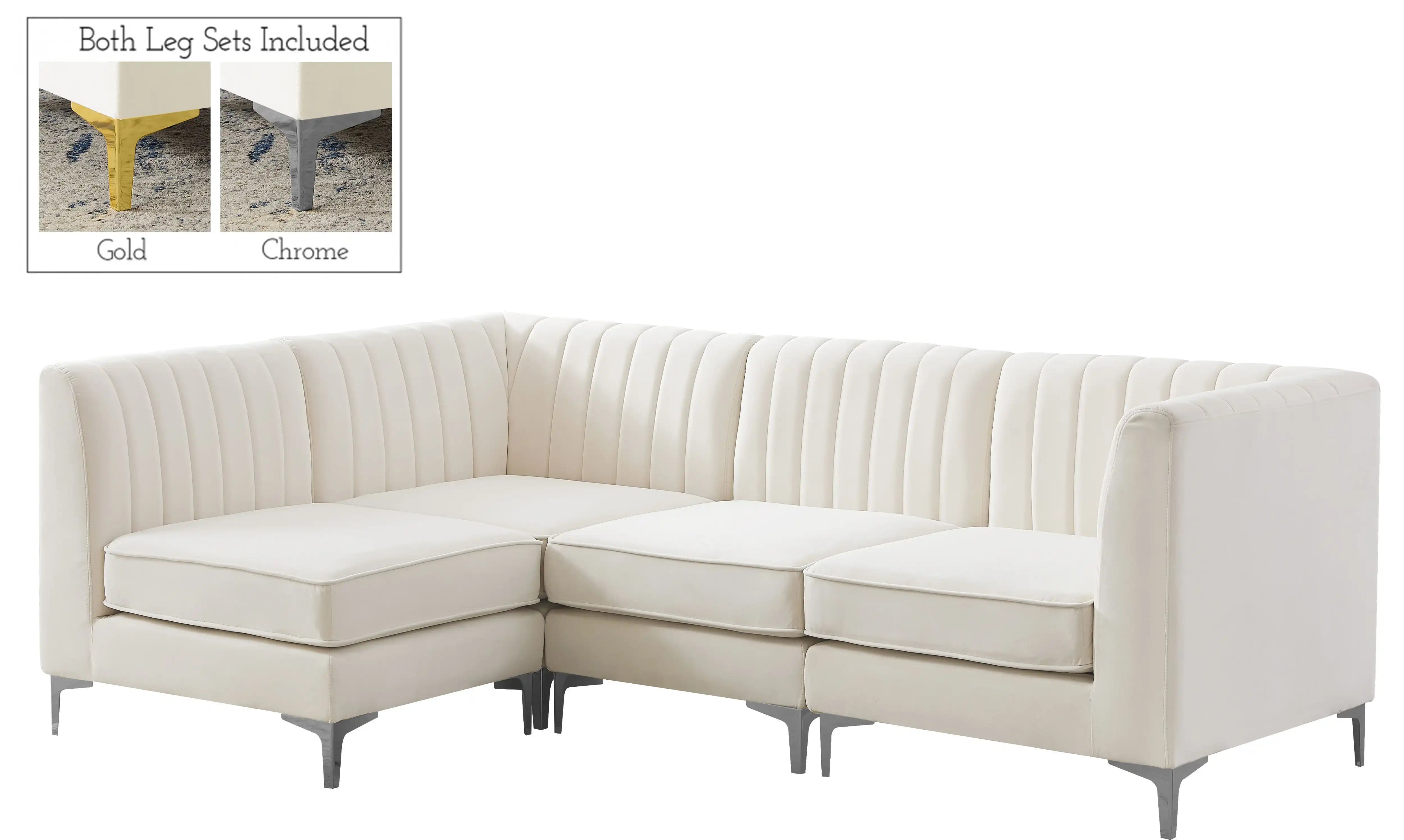 Alina - 4 Piece Modular L-Shaped Sectional - Best Buy Furniture
