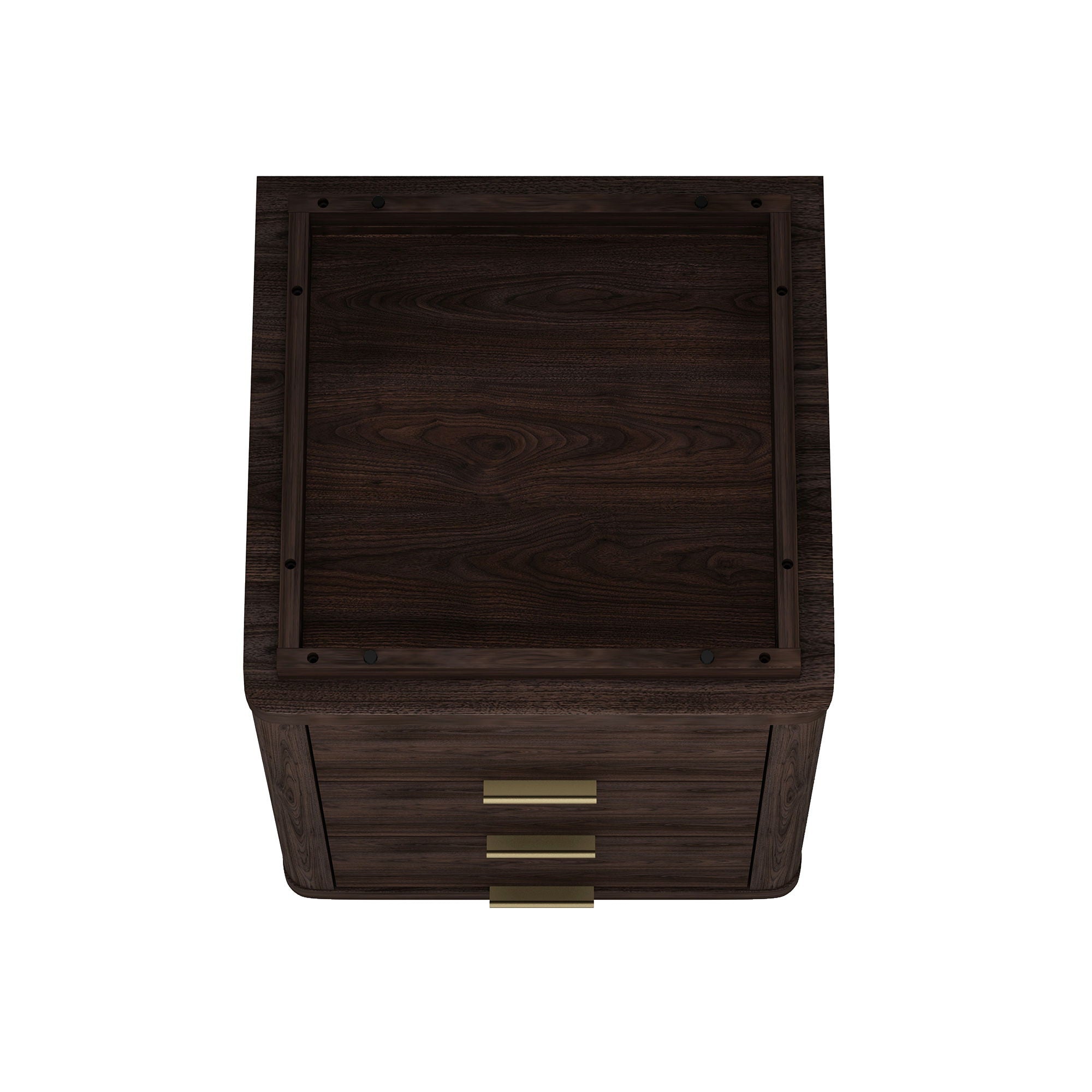 Evelyn - Nightstand With 3 Drawers, Smooth Rounded Edges