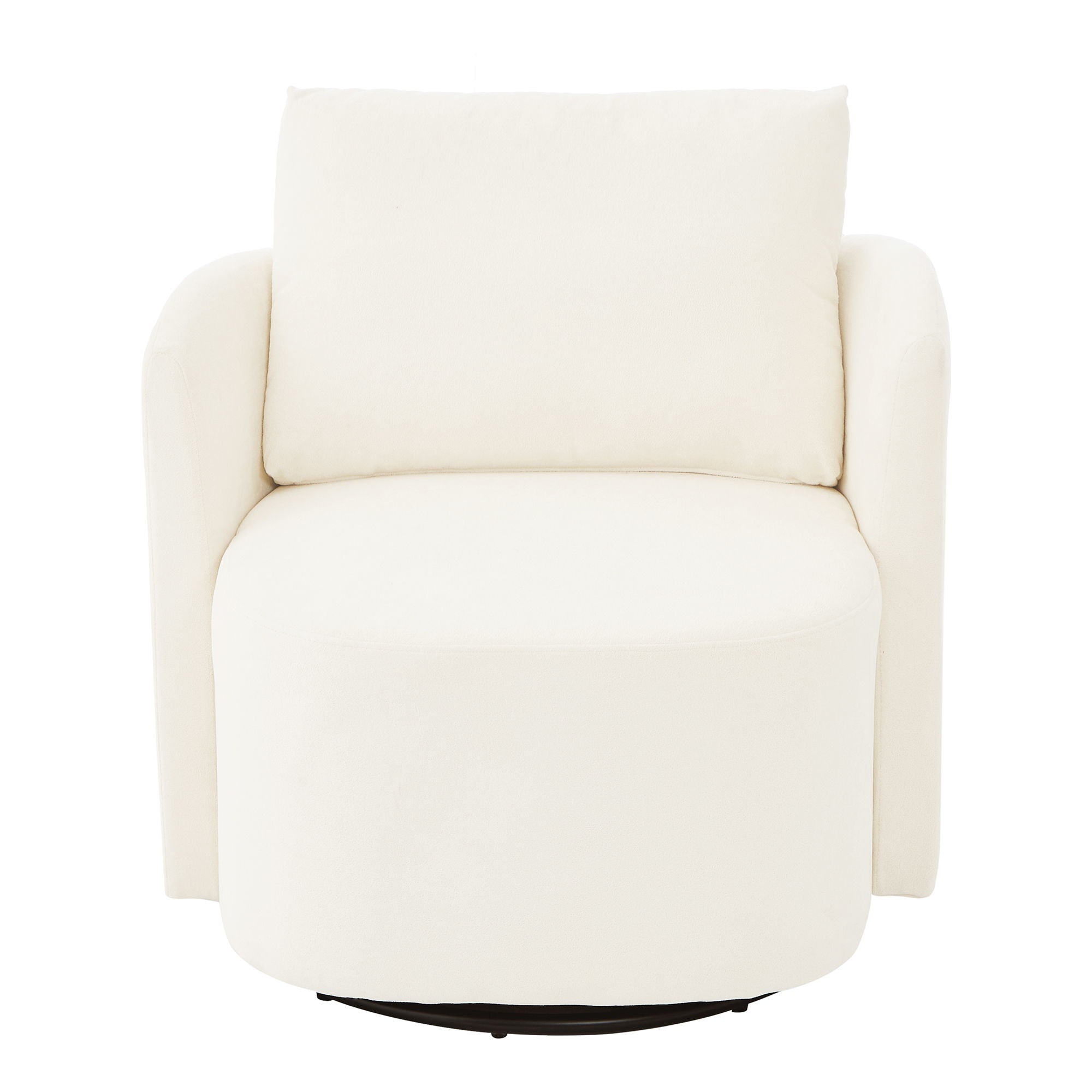 360° Modern Swivel Chair With Upholstered Curved Design - Best Buy Furniture
