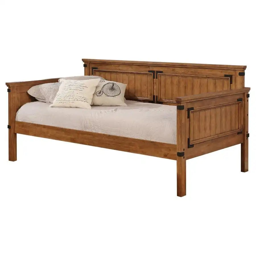 Oakdale - Wood Twin Daybed - Rustic Honey - Best Buy Furniture
