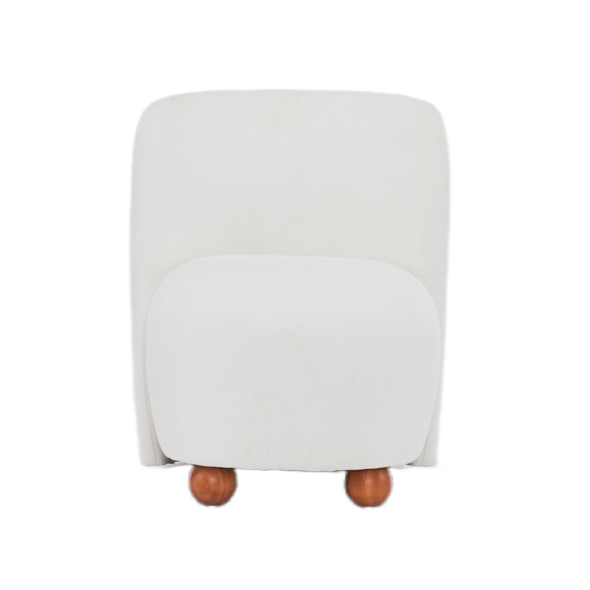Modern Low Back Accent Upholstered Armless Living Room Chairs, Round Feet - Best Buy Furniture