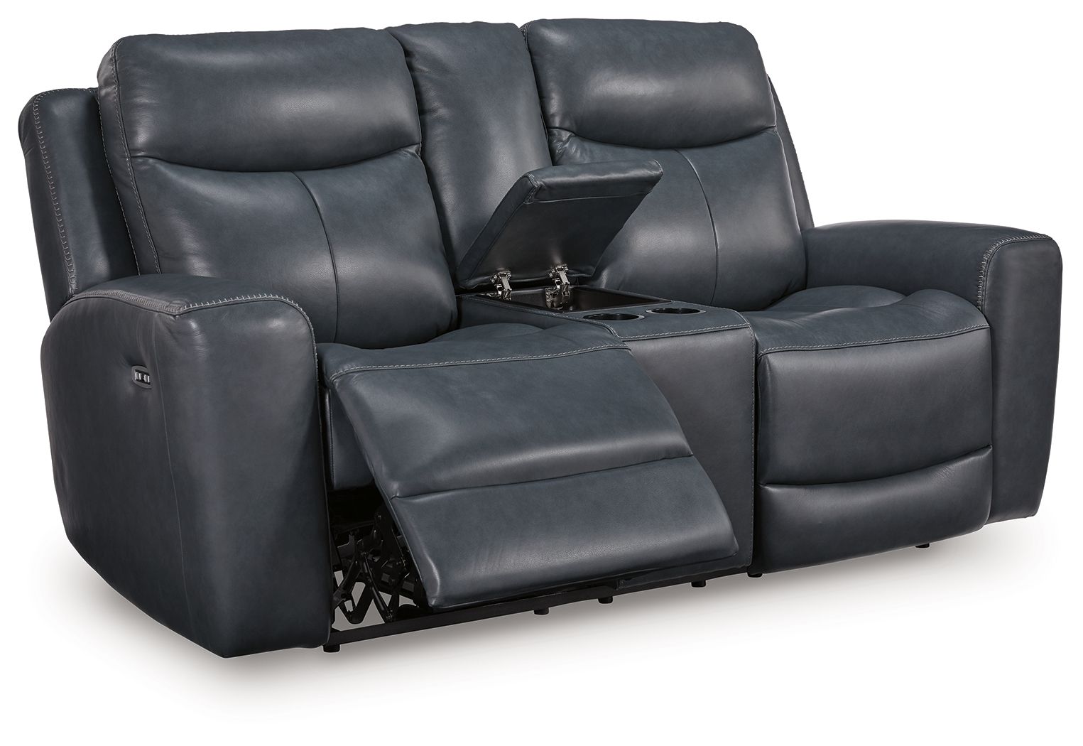 Next Move - Power Reclining Loveseat With Console / Adjustable Headrest - Best Buy Furniture