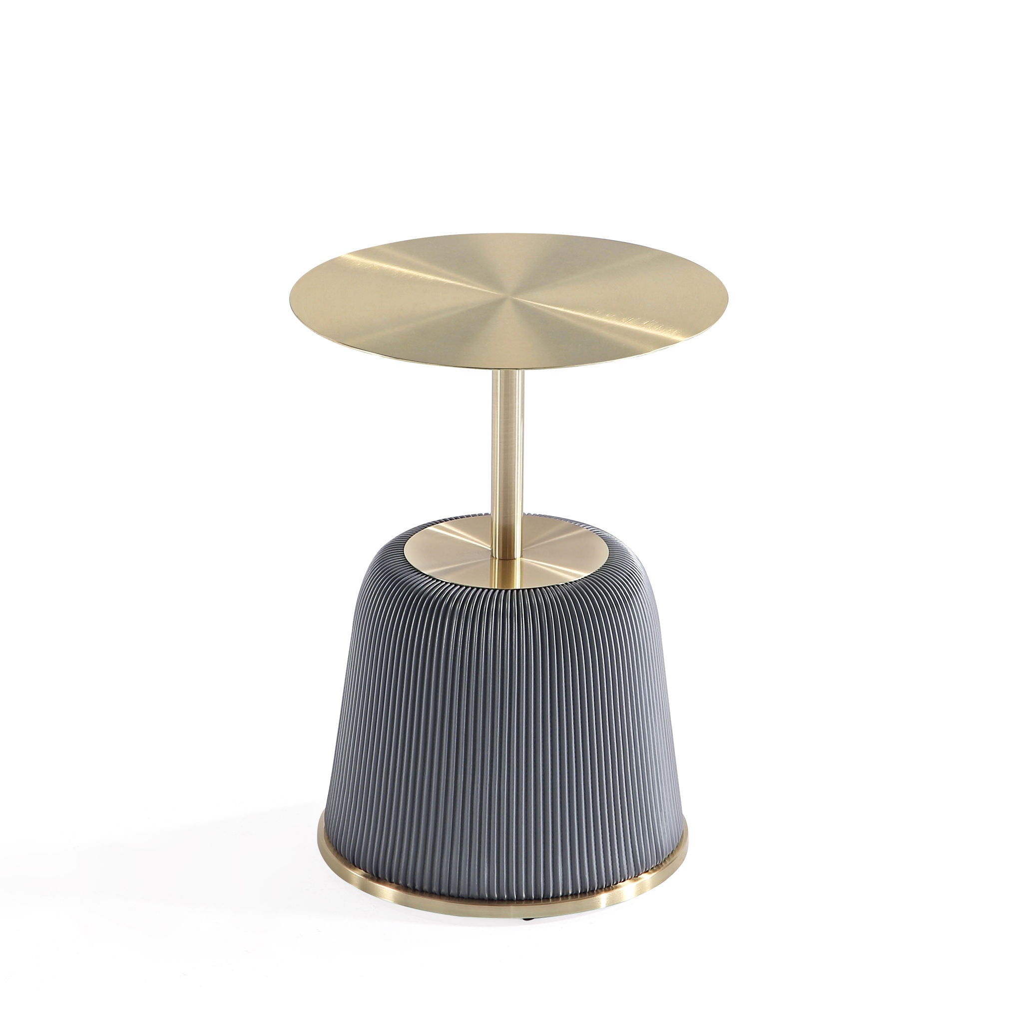 Anderson - Upholstered End Table With Round Top