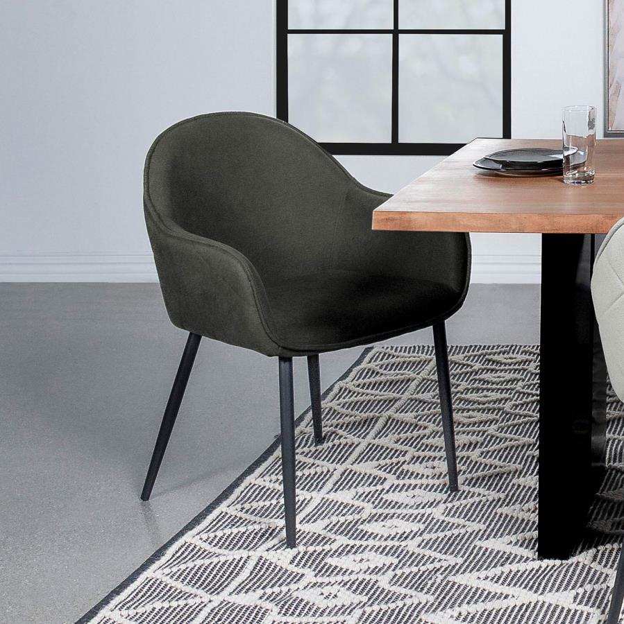 Emma - Fabric Upholstered Dining Arm Chair (Set of 2) - Best Buy Furniture