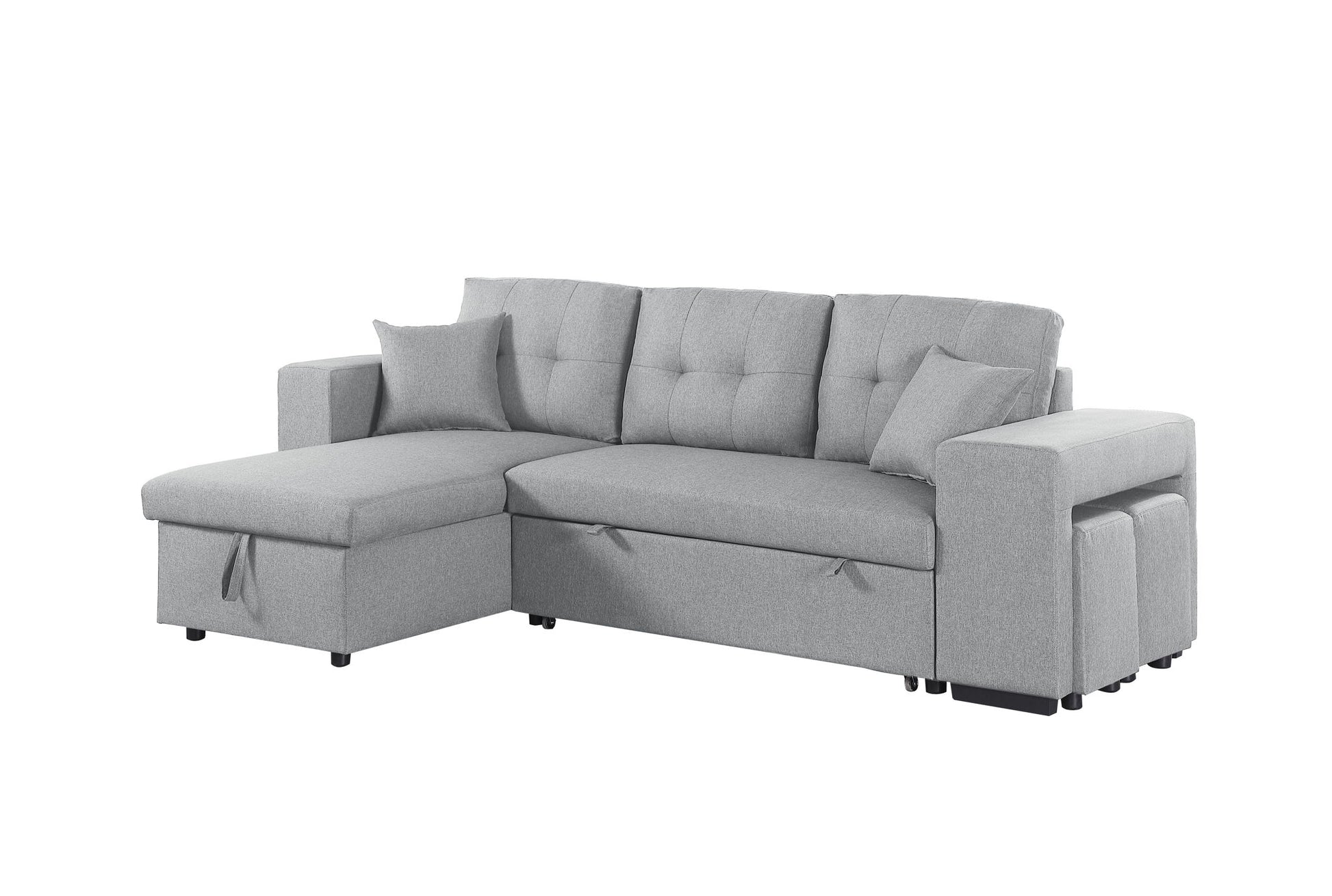 Daniel - Upholstered Reversible Sectional With Pull Out Loveseat - Best Buy Furniture