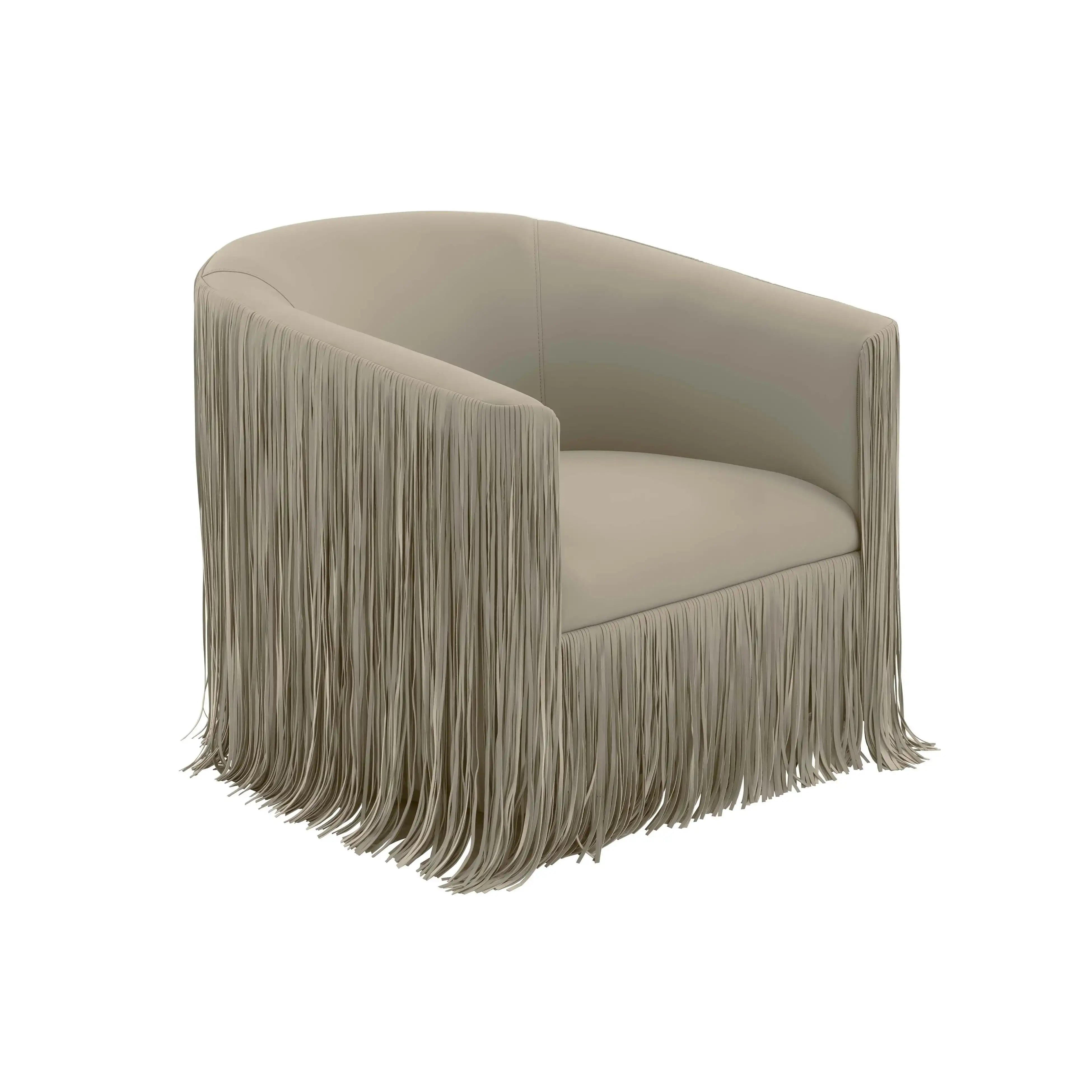Shag Me - Vegan Leather Swivel Chair - Best Buy Furniture