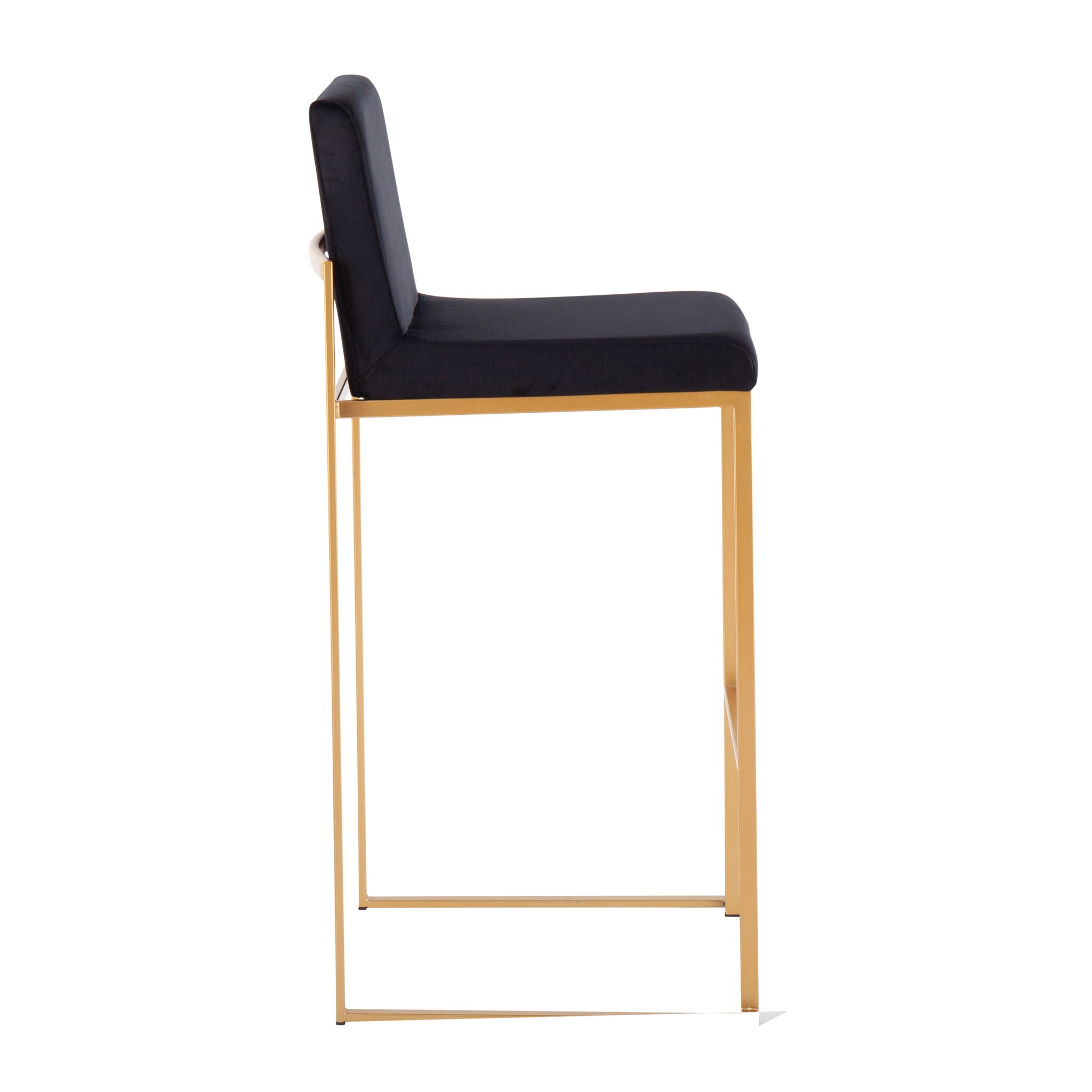 Fuji - Contemporary Design High Back Barstool (Set of 2) - Best Buy Furniture