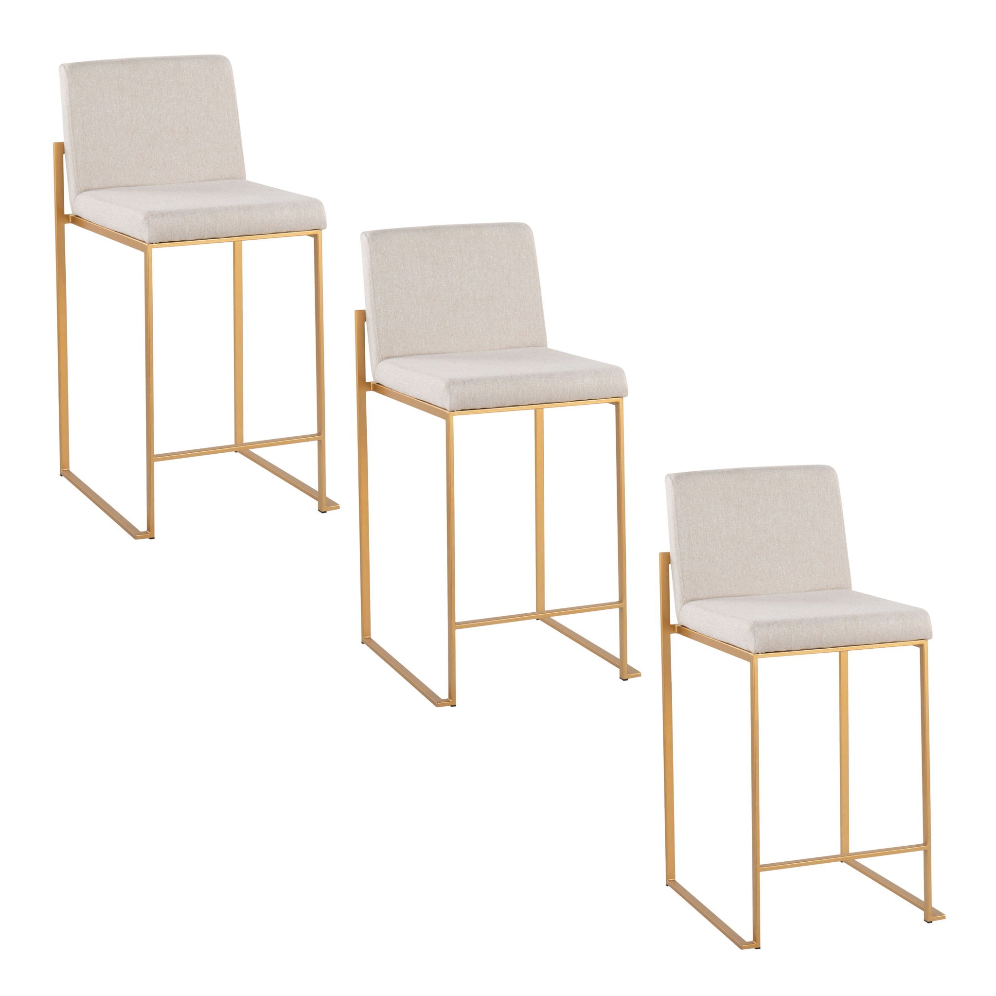 Fuji - Contemporary High Back Stylish Counter Stool - Best Buy Furniture