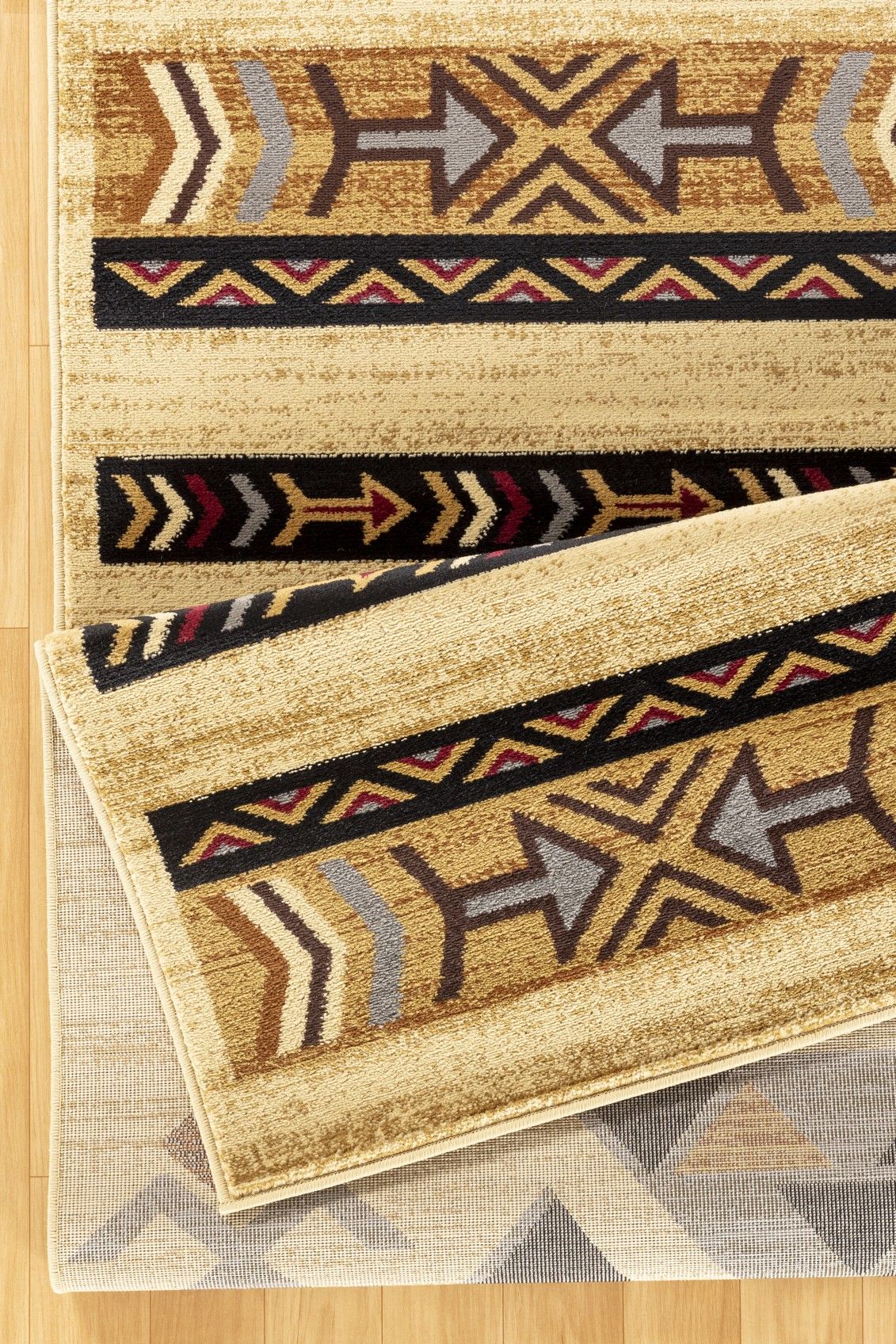 Tribes - 5'3" X 7'3" Southwest Area Rug Polypropylene - Cream - Best Buy Furniture