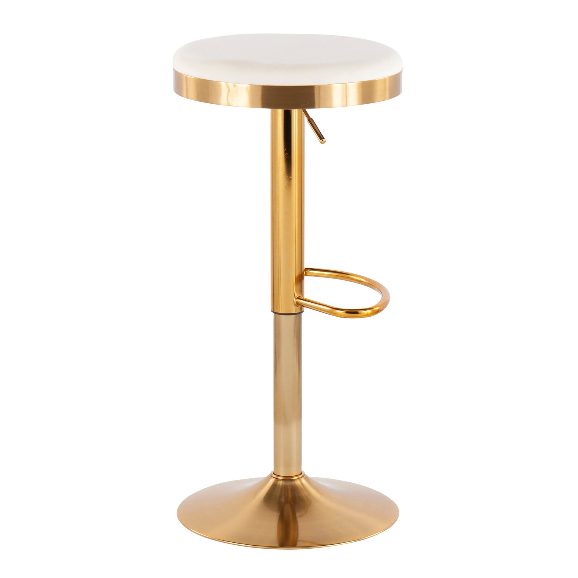 Dakota - Contemporary Upholste Adjustable Barstool (Set of 2) - Best Buy Furniture