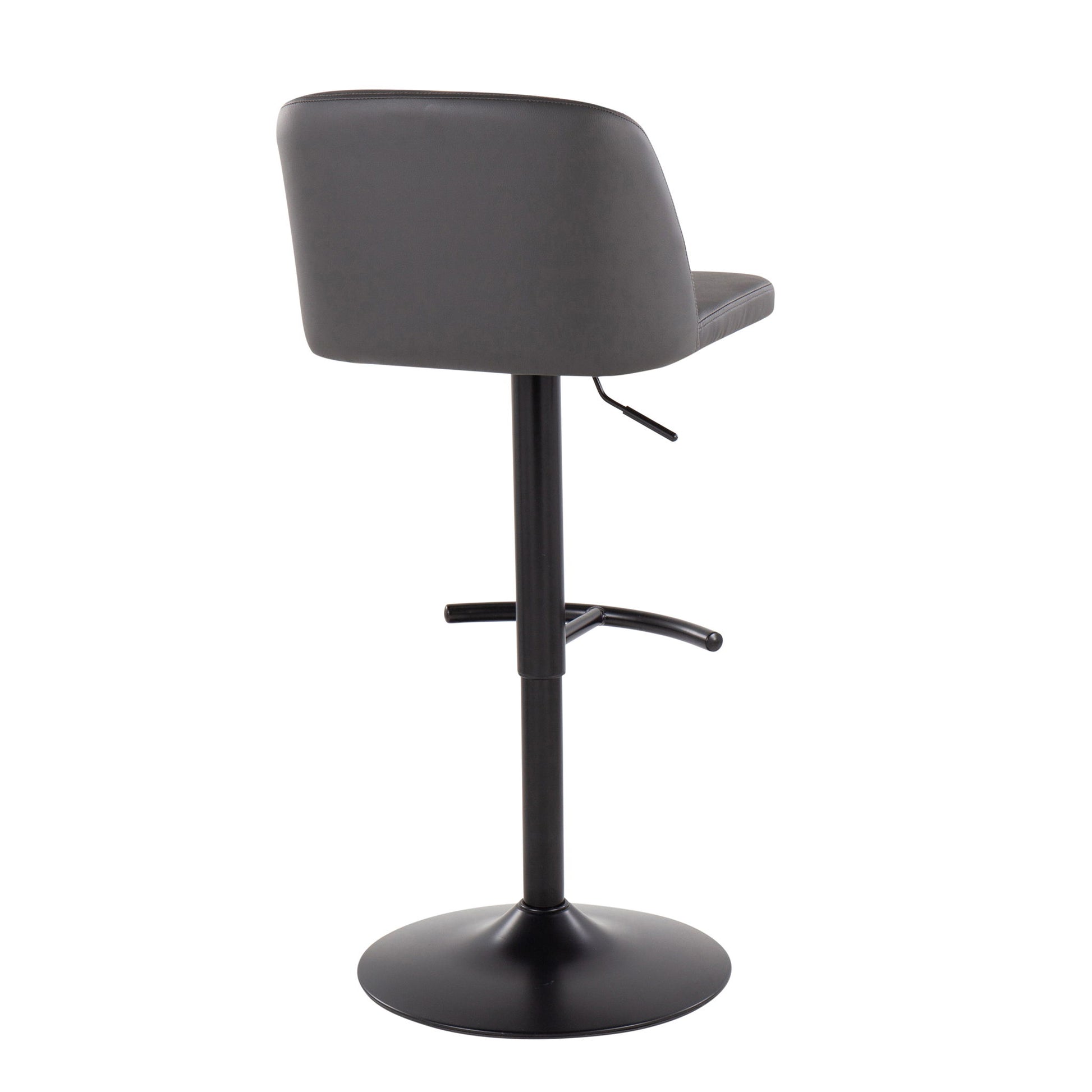 Toriano - Contemporary Adjustable Bar Stool With Rounded T Footrest (Set of 2) - Best Buy Furniture