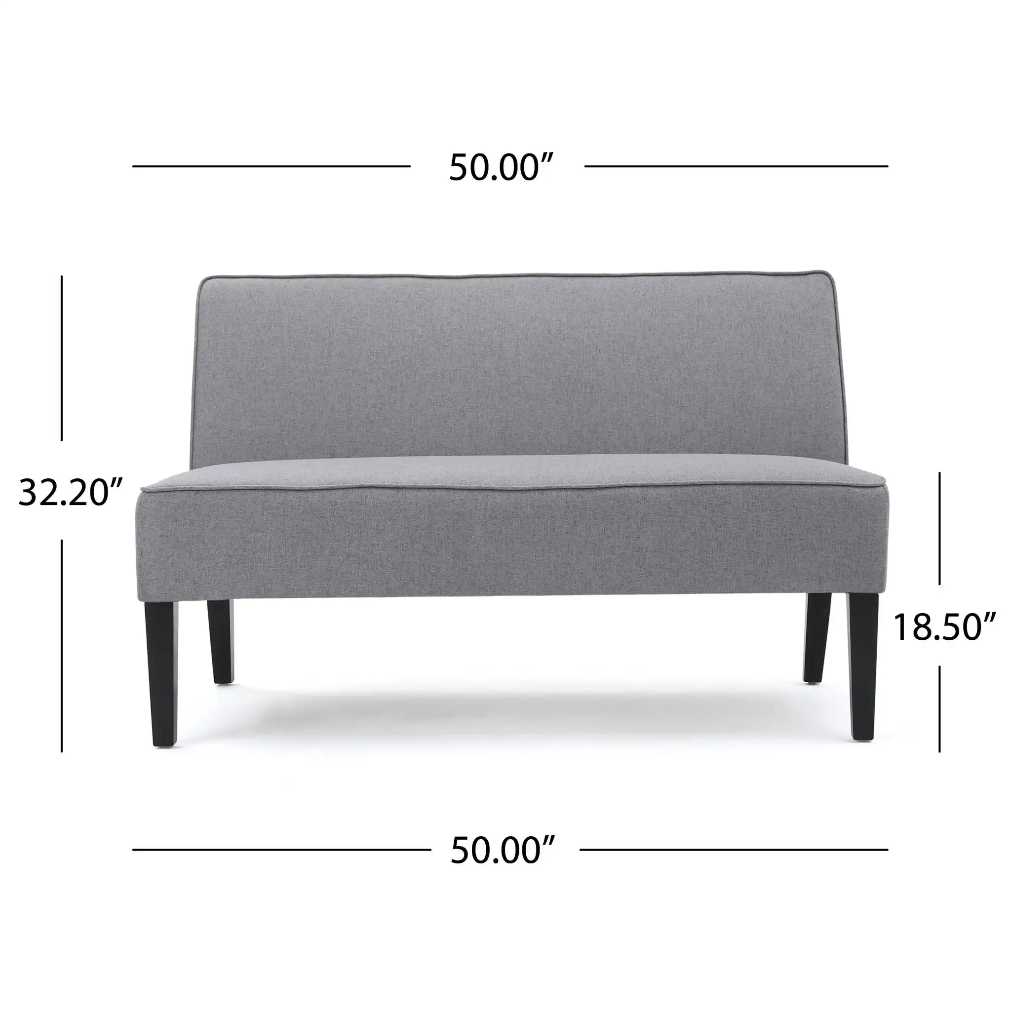 Contemporary Loveseat With Upholstered Fabric And Birch Wood Legs - Best Buy Furniture