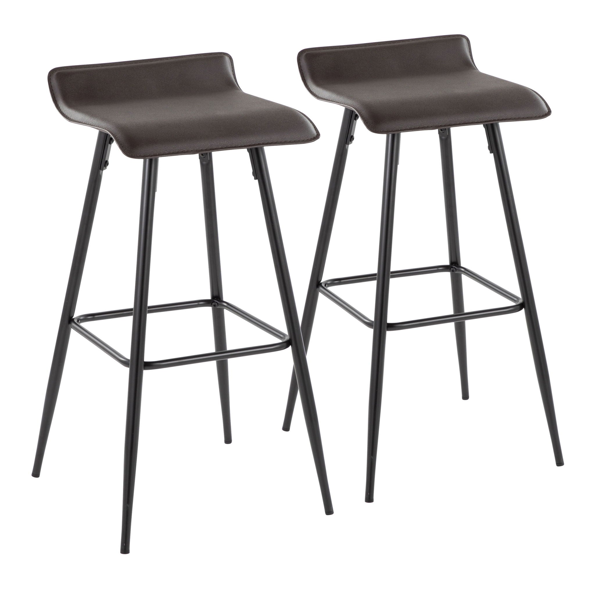 Ale - Contemporary Fixed-Height Bar Stool (Set of 2) - Best Buy Furniture