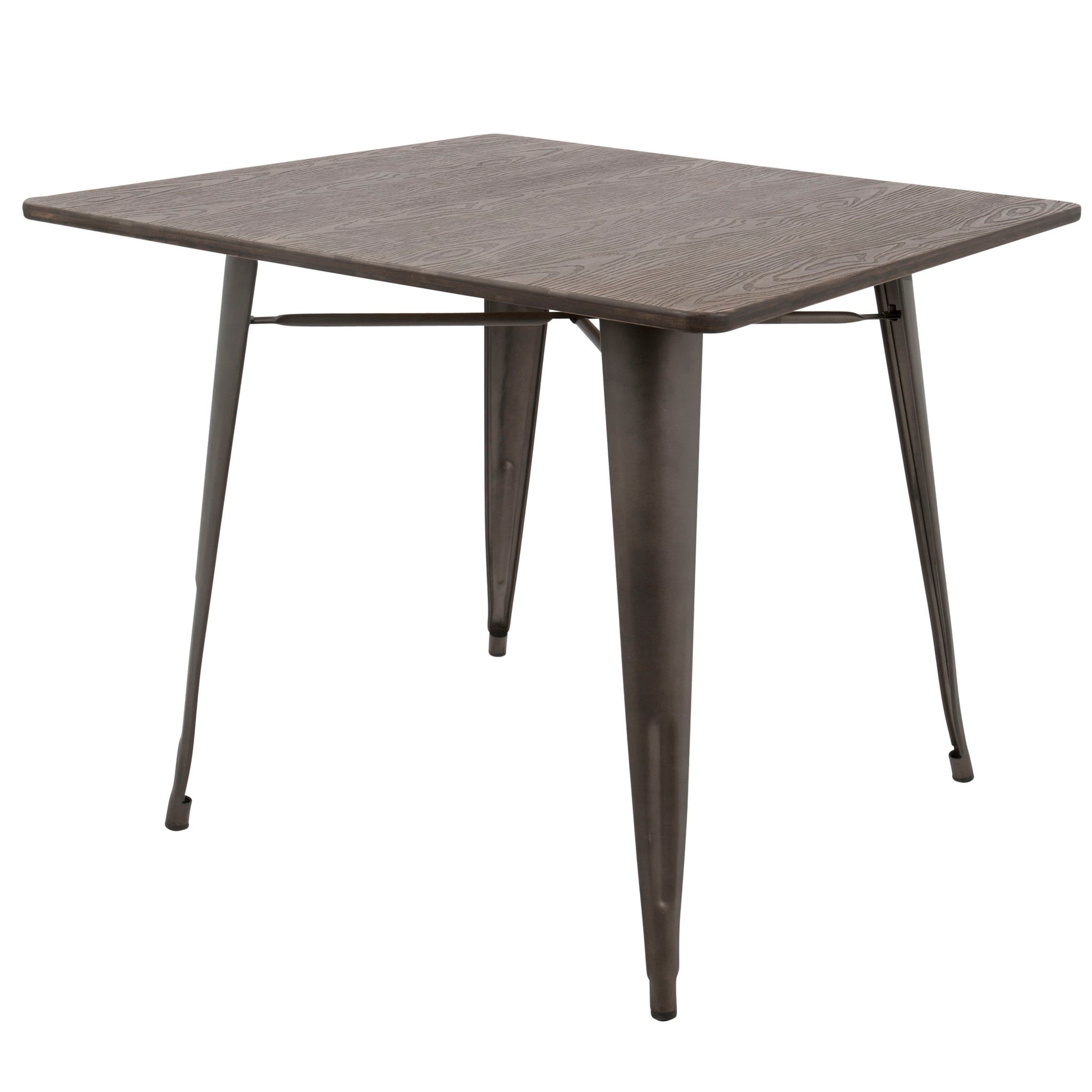 Oregon - Industrial / Farmhouse Dining Table - Espresso - Best Buy Furniture