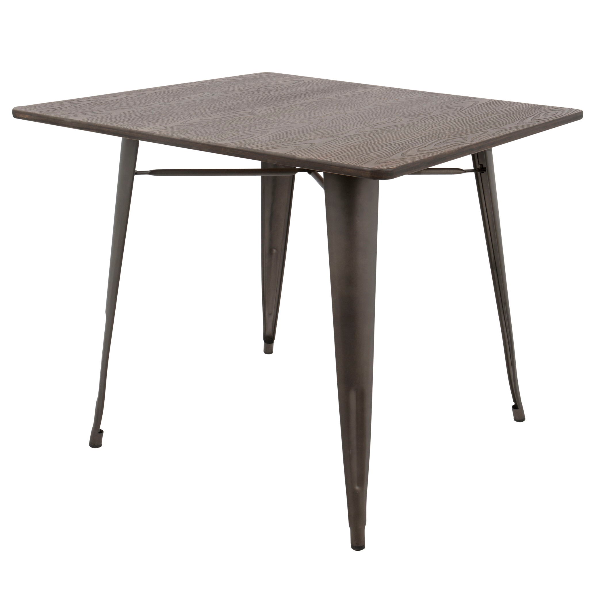 Oregon - Industrial / Farmhouse Dining Table - Espresso - Best Buy Furniture