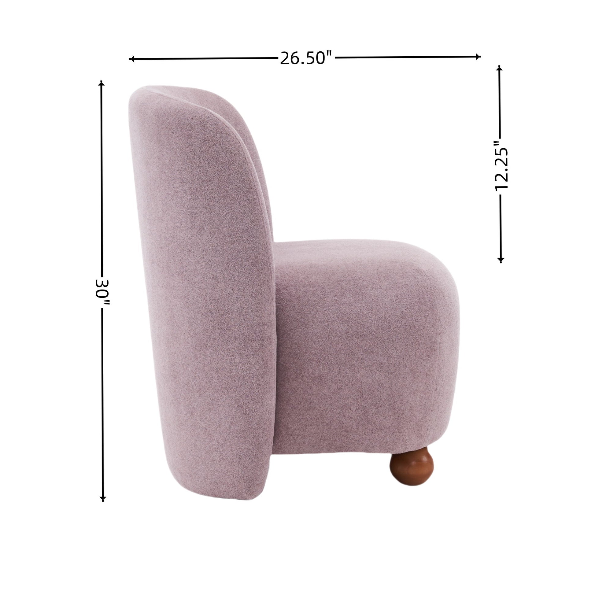 Modern Low Back Accent Upholstered Armless Living Room Chairs, Round Feet - Best Buy Furniture
