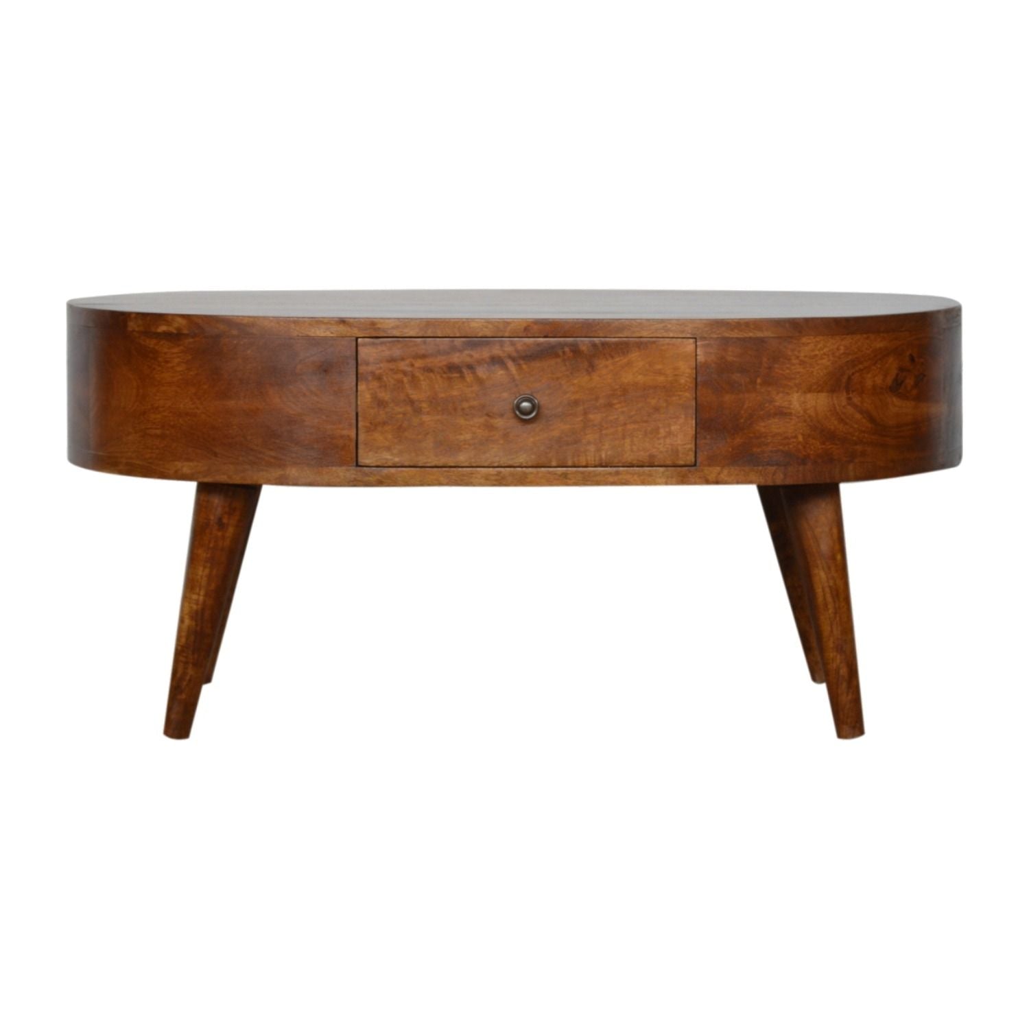 Rounded Wood Table - Best Buy Furniture
