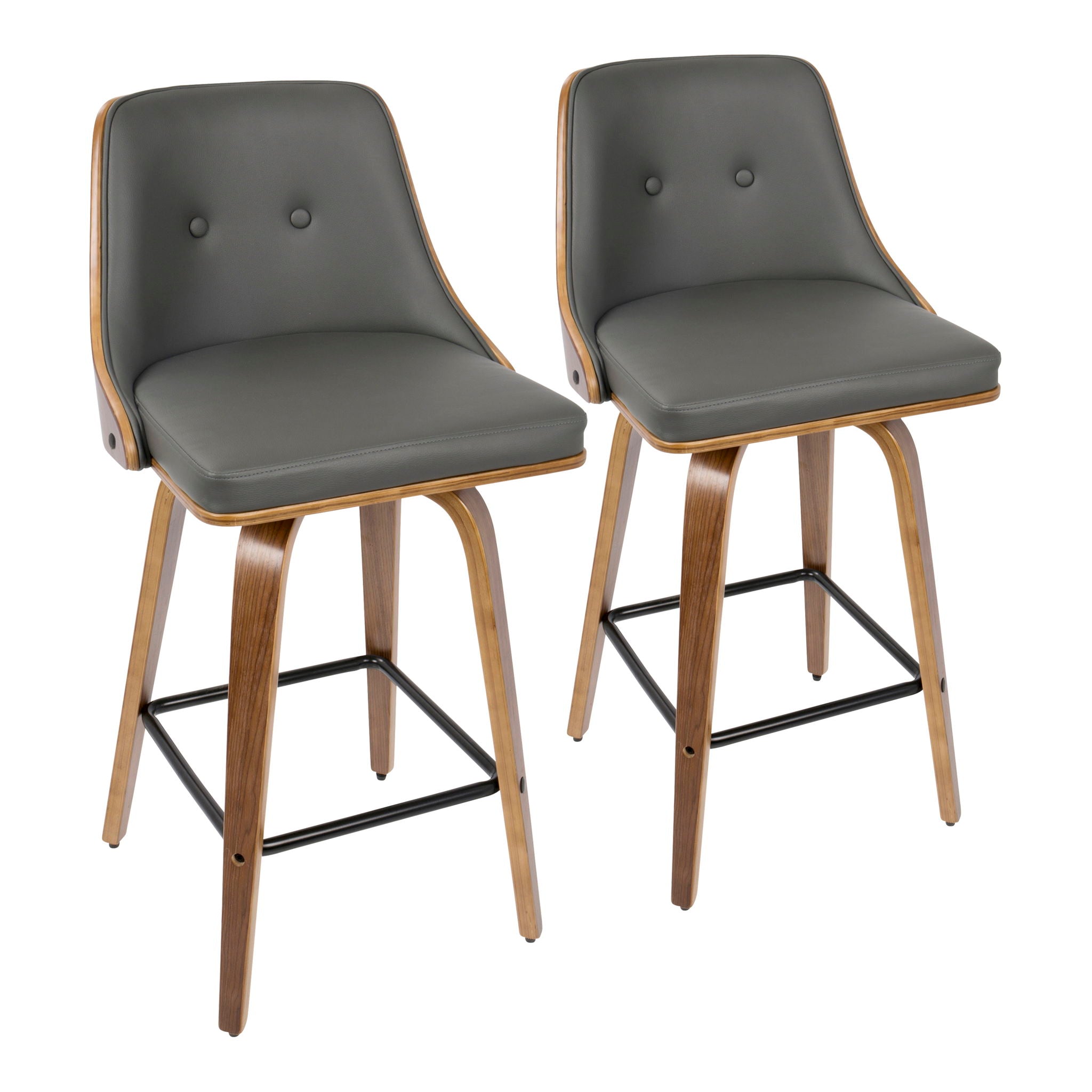 Gianna - Mid Century Modern Counter Stool (Set of 2) - Best Buy Furniture