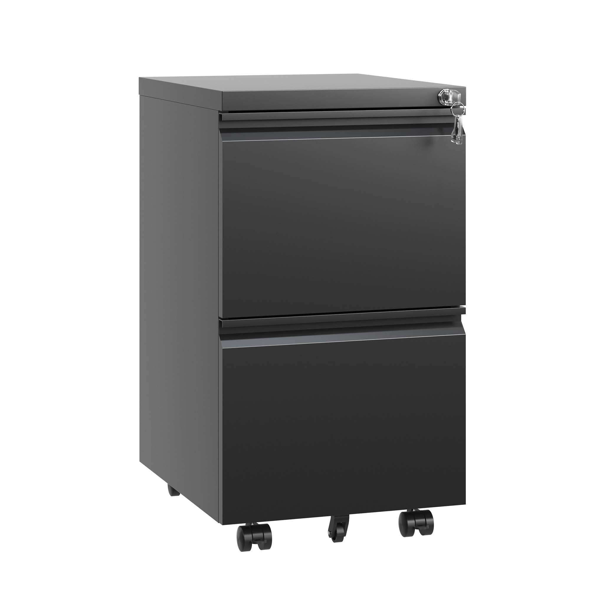 Metal Drawer Mobile File Cabinet With Lock For Home Office Organizer - Best Buy Furniture