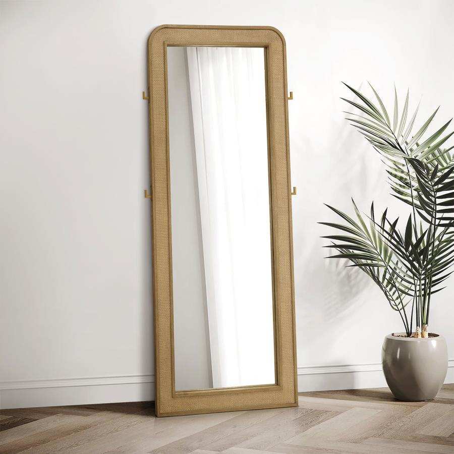 Arini - Cane Weave Full Length Standing Floor Mirror - Best Buy Furniture
