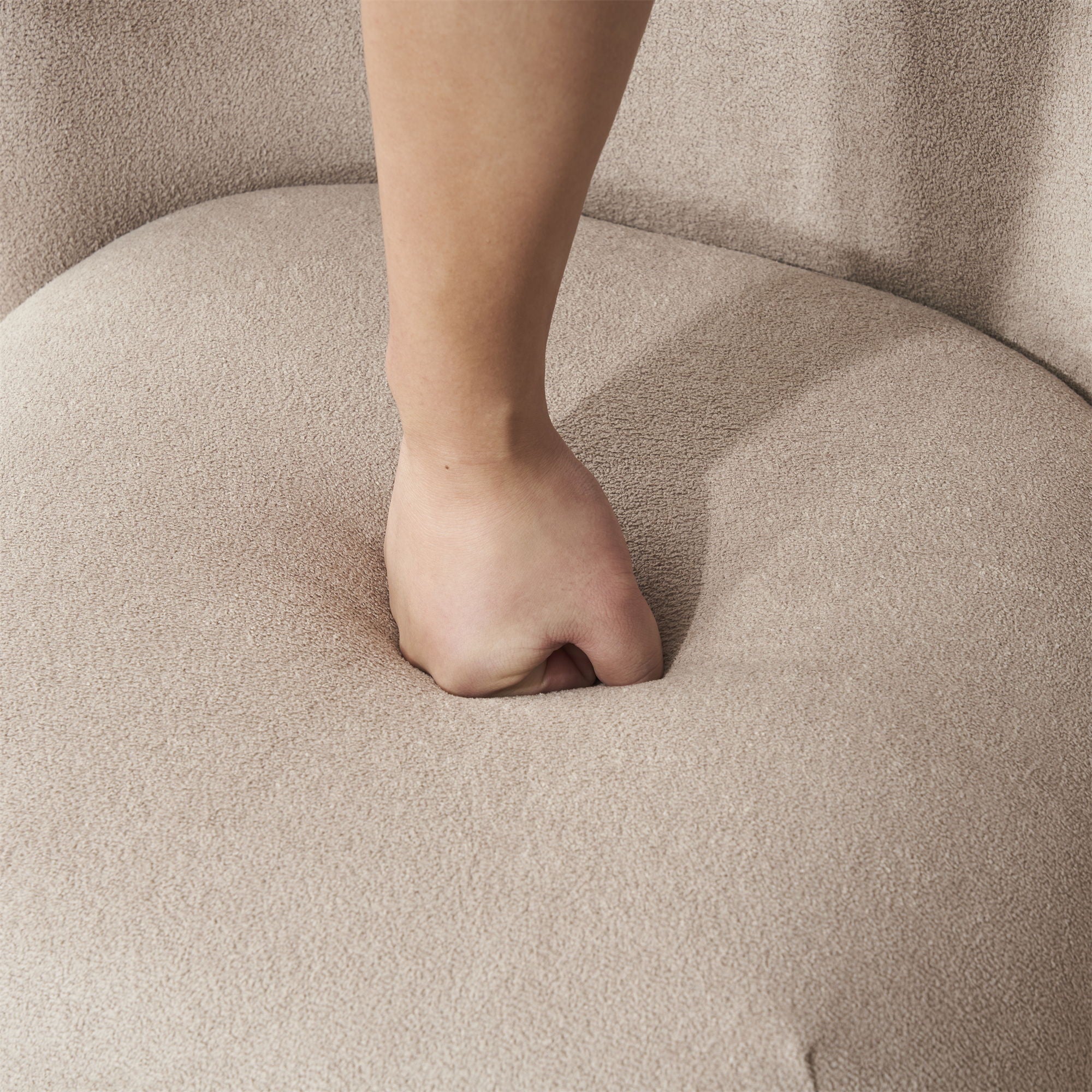 Modern Low Back Accent Upholstered Armless Living Room Chairs, Round Feet - Best Buy Furniture