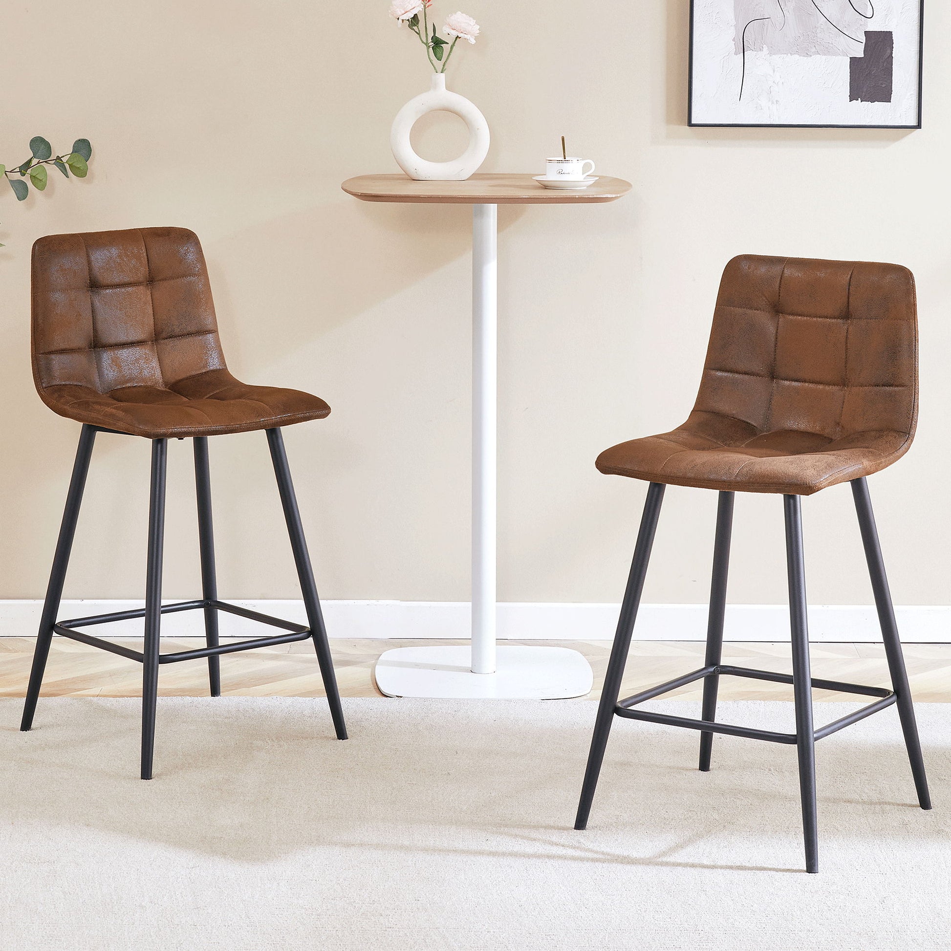Bar Chair Set Comfortable With Metal Legs And Ergonomic Design - Best Buy Furniture