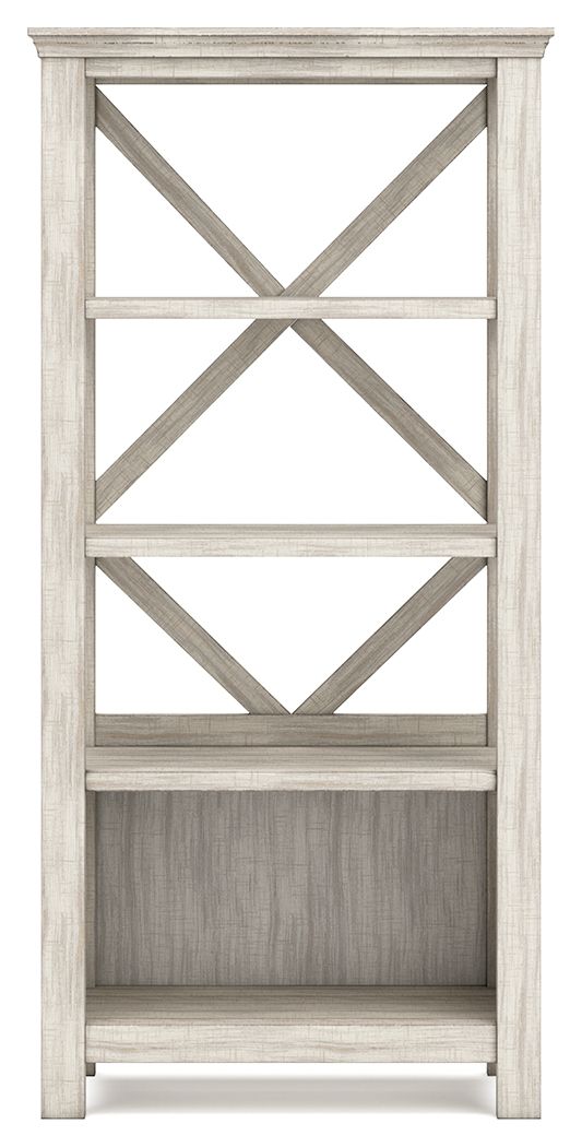 Carynhurst - Large Bookcase - Whitewash - Best Buy Furniture