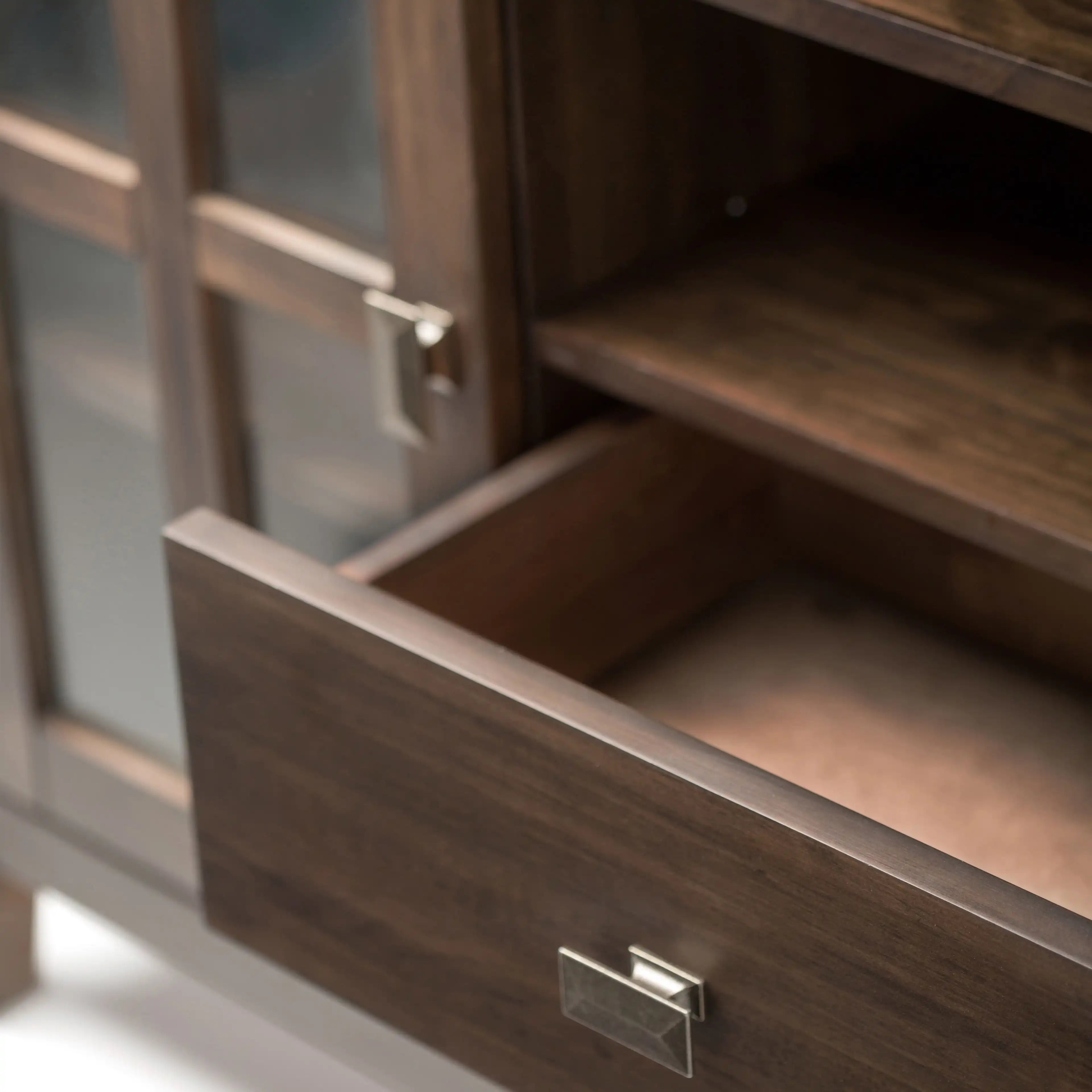 Artisan - Tall TV Media Stand - Natural Aged Brown - Best Buy Furniture