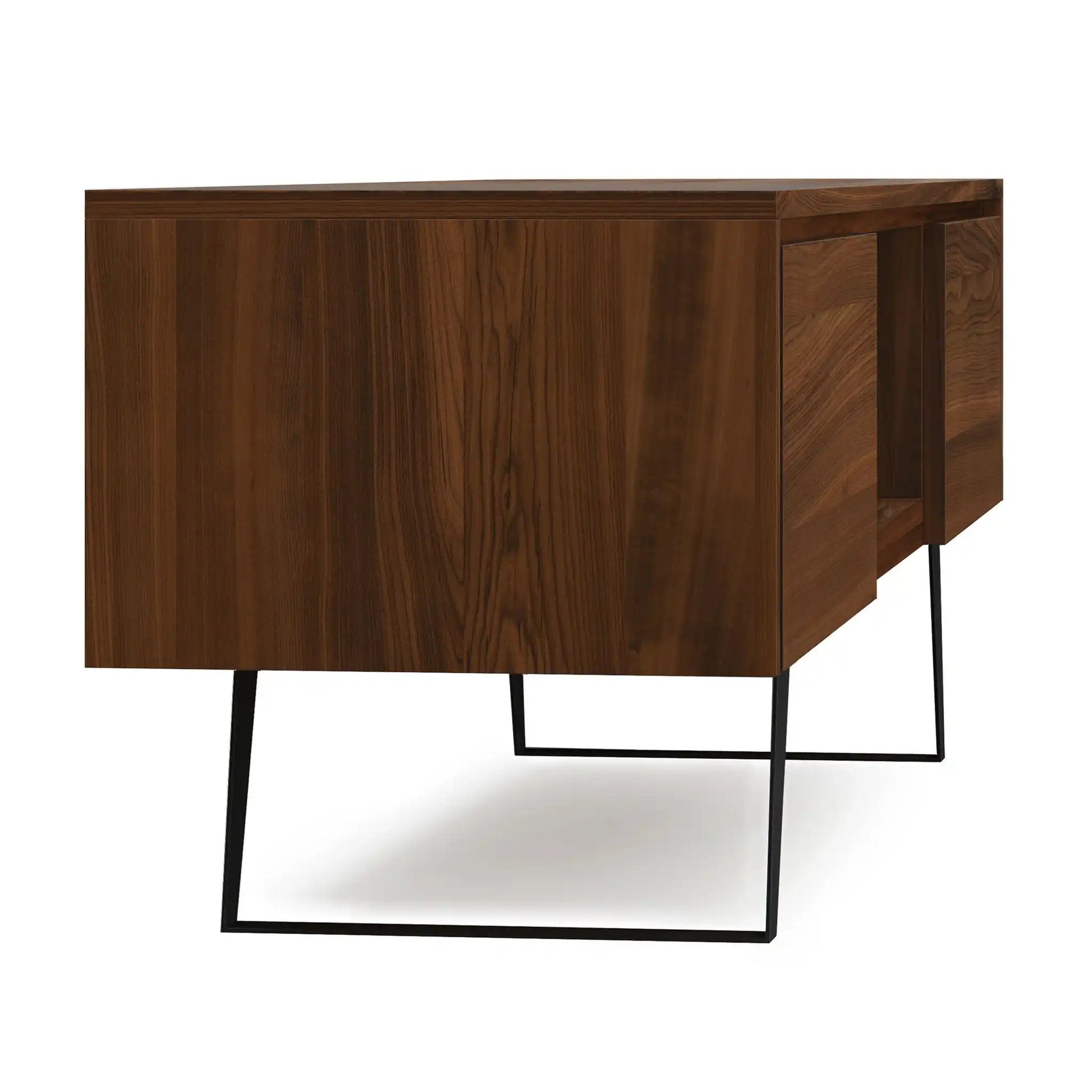 Lowry - Handcrafted TV Media Stand - Walnut - Best Buy Furniture