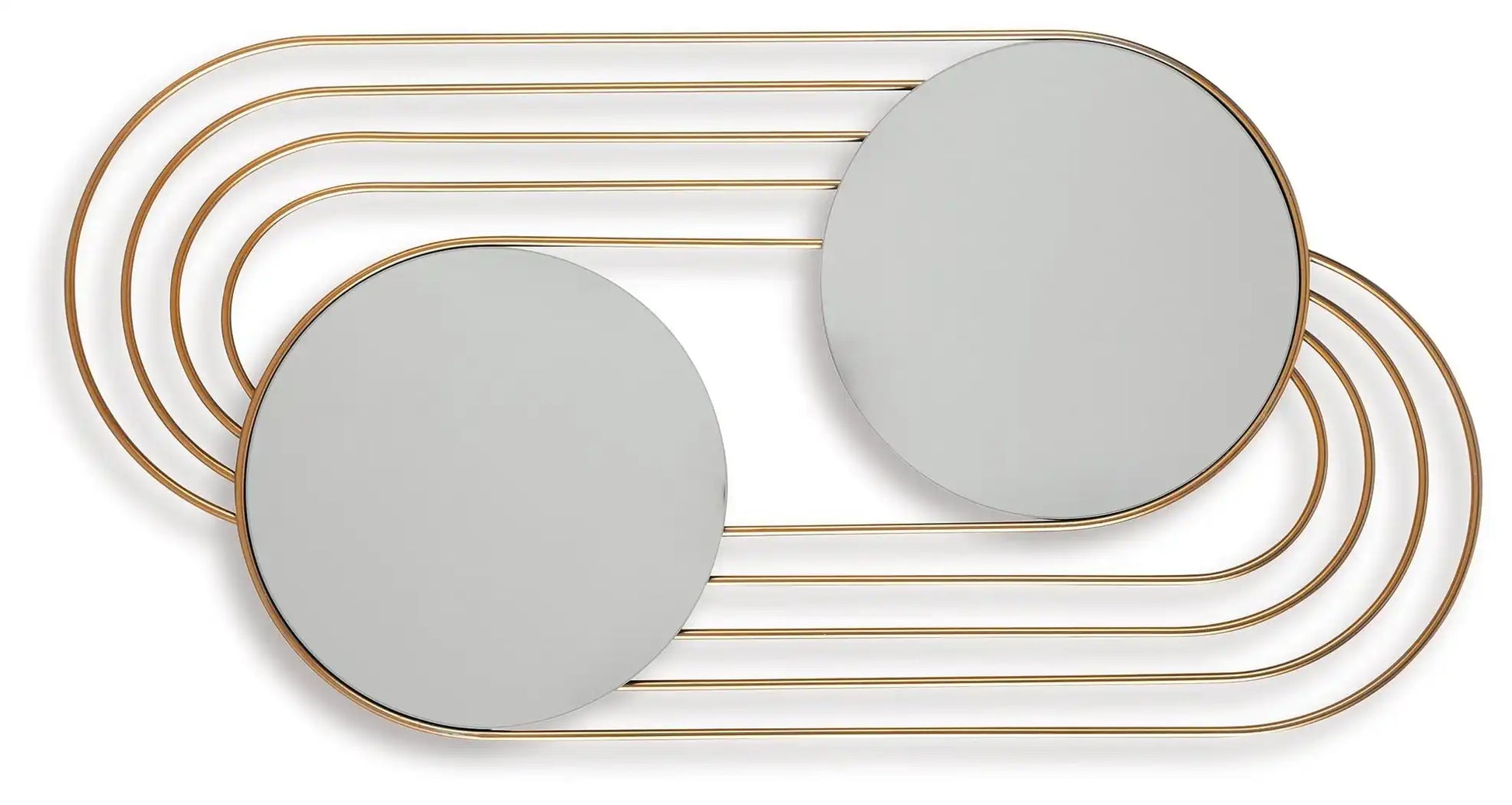 Warrenley - Accent Mirror - Gold Finish - Best Buy Furniture