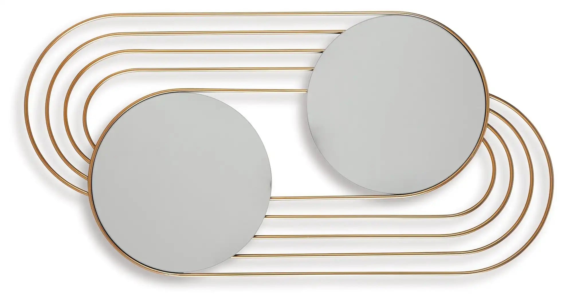 Warrenley - Accent Mirror - Gold Finish - Best Buy Furniture