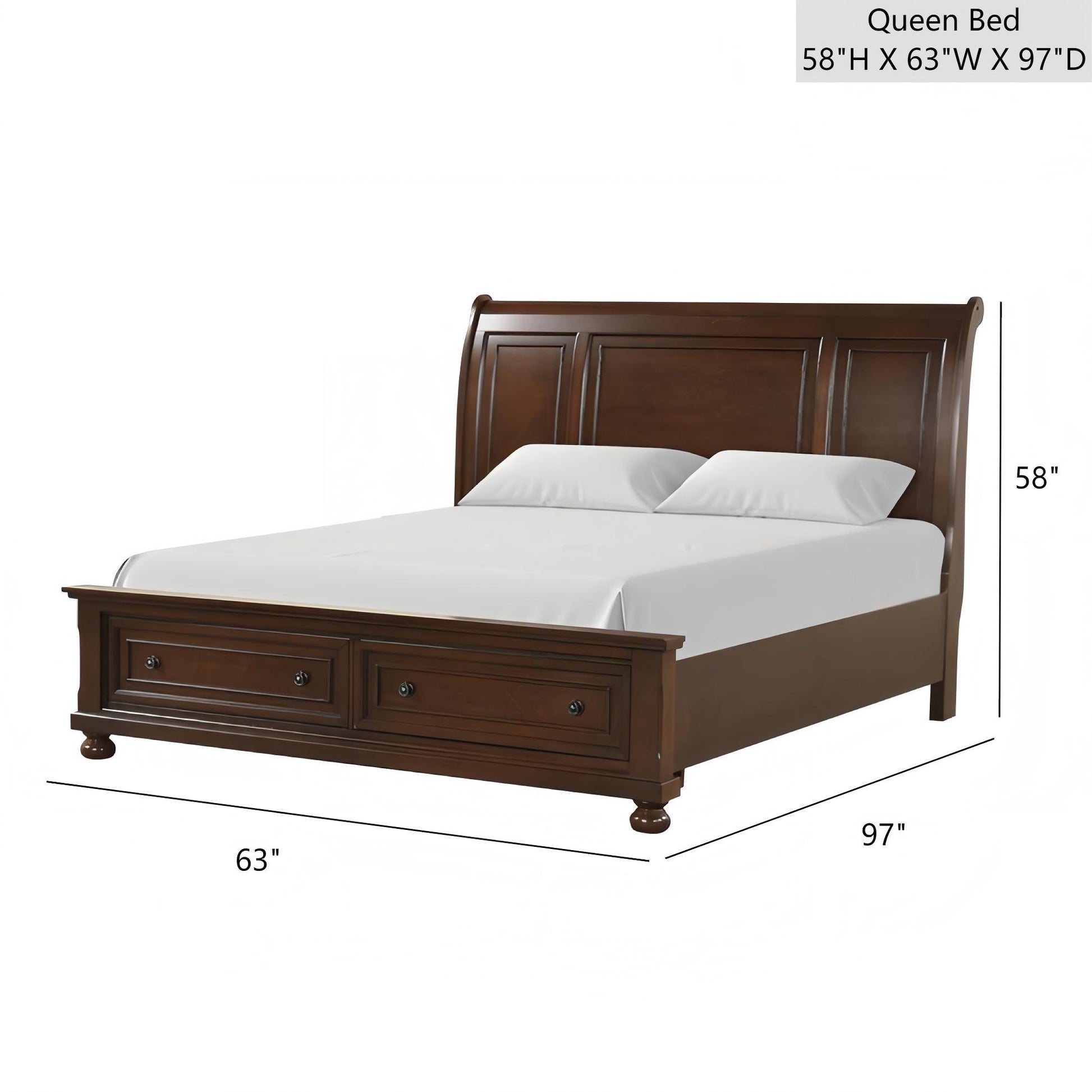 Meade - Sleigh Bed - Best Buy Furniture
