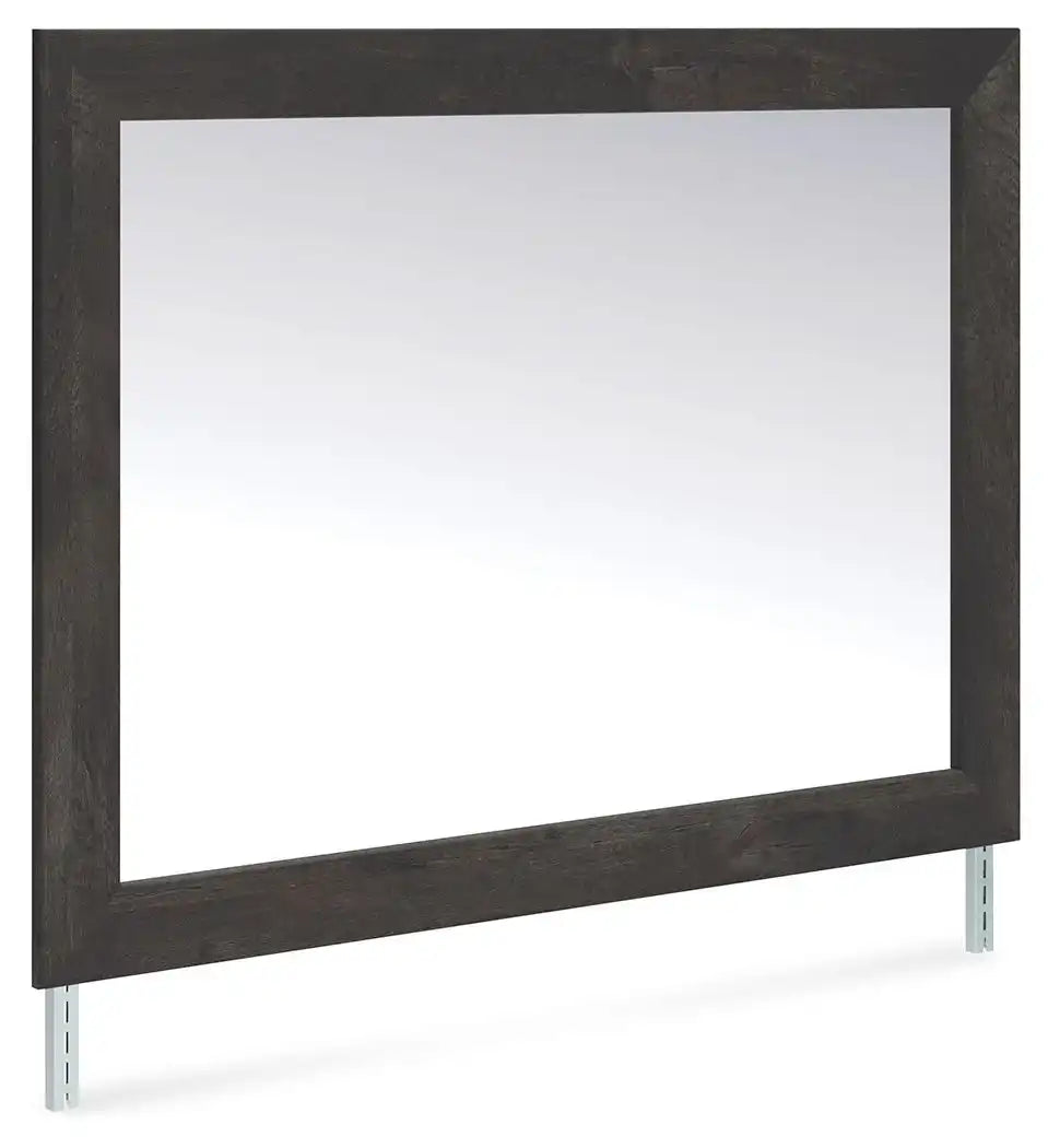 Hollivern - Bedroom Mirror - Dark Gray - Best Buy Furniture
