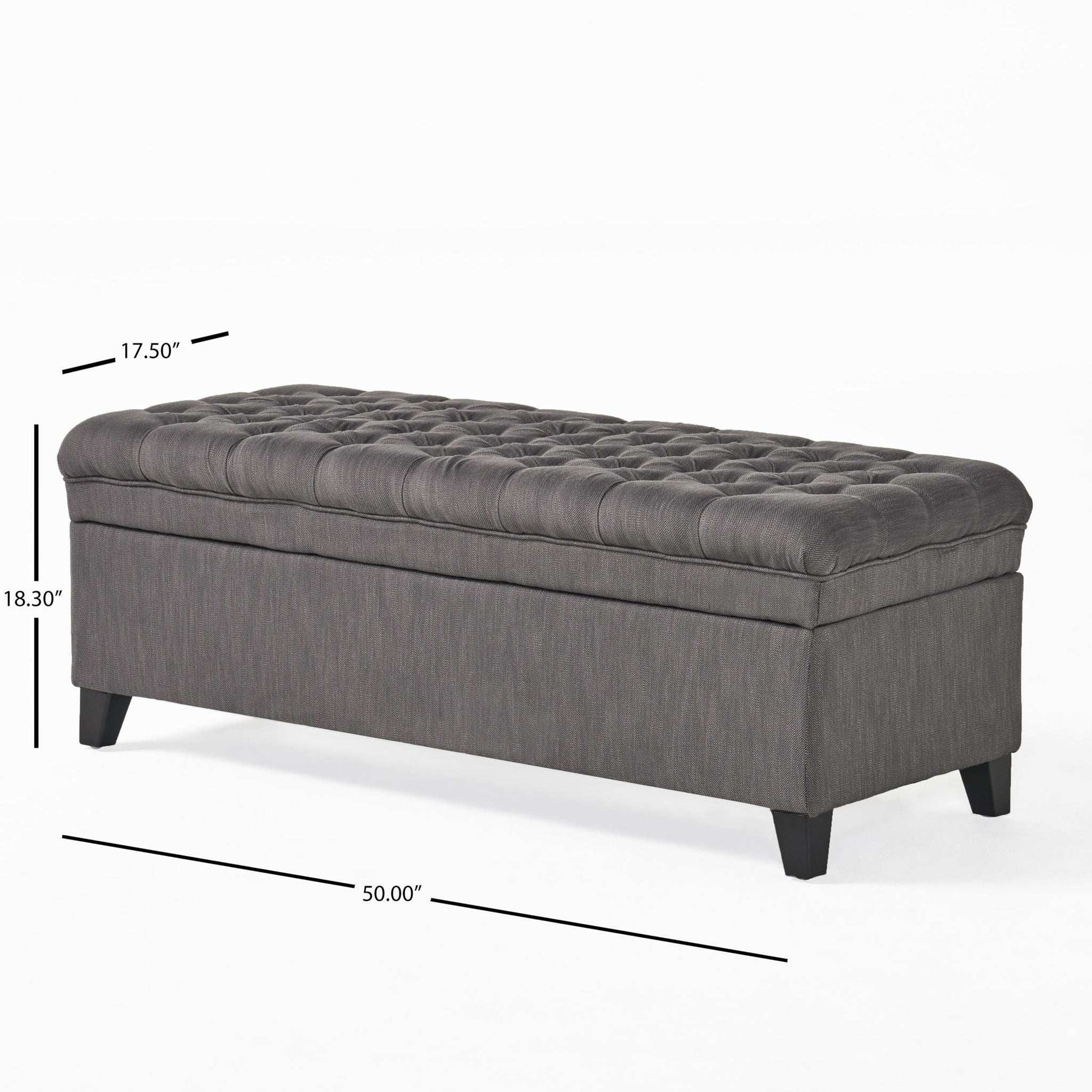Juliana - Storage Ottoman With Birch Legs - Best Buy Furniture