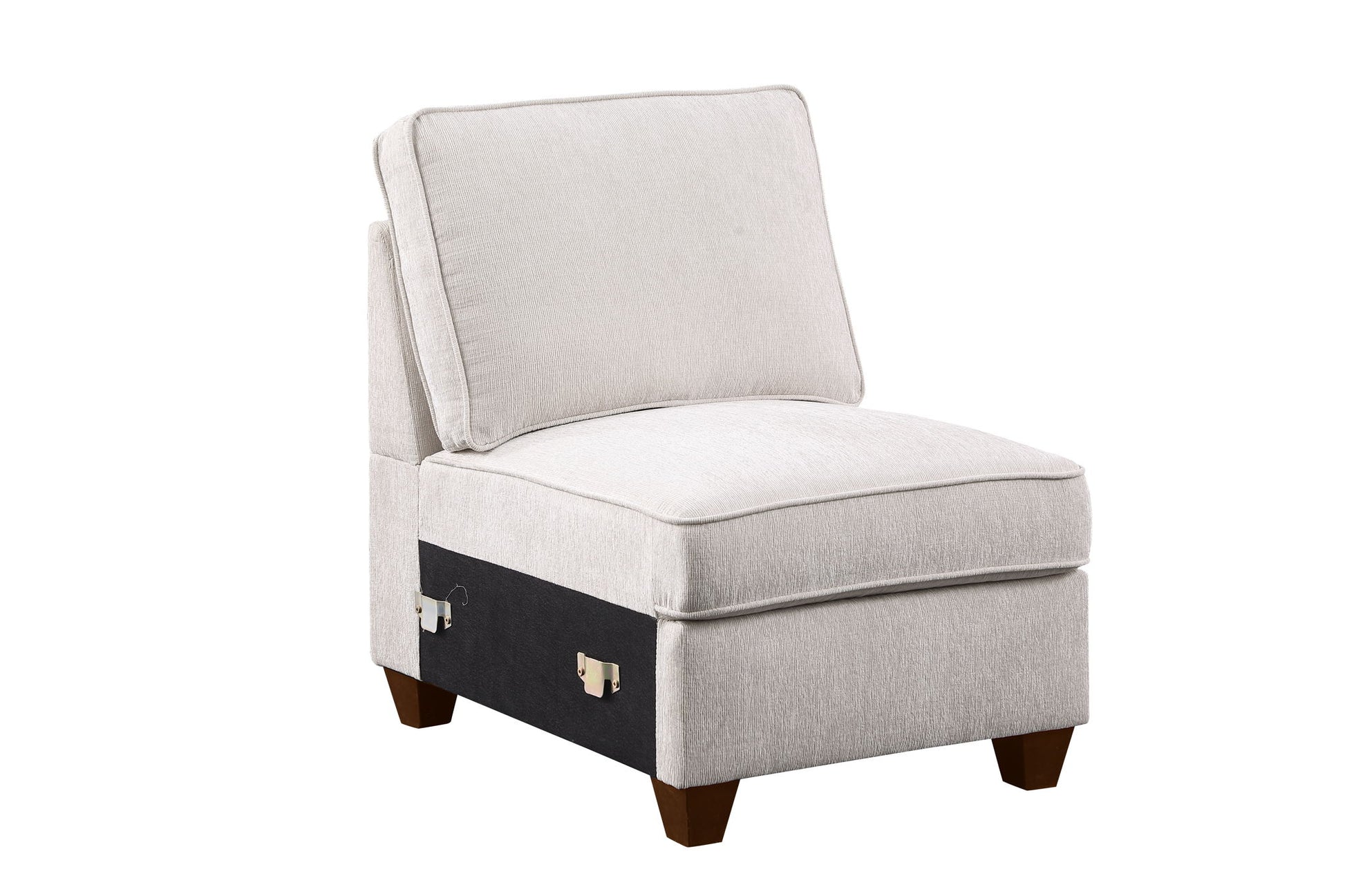 Rene - Sectional Sofa With Ottoman - Beige - Best Buy Furniture