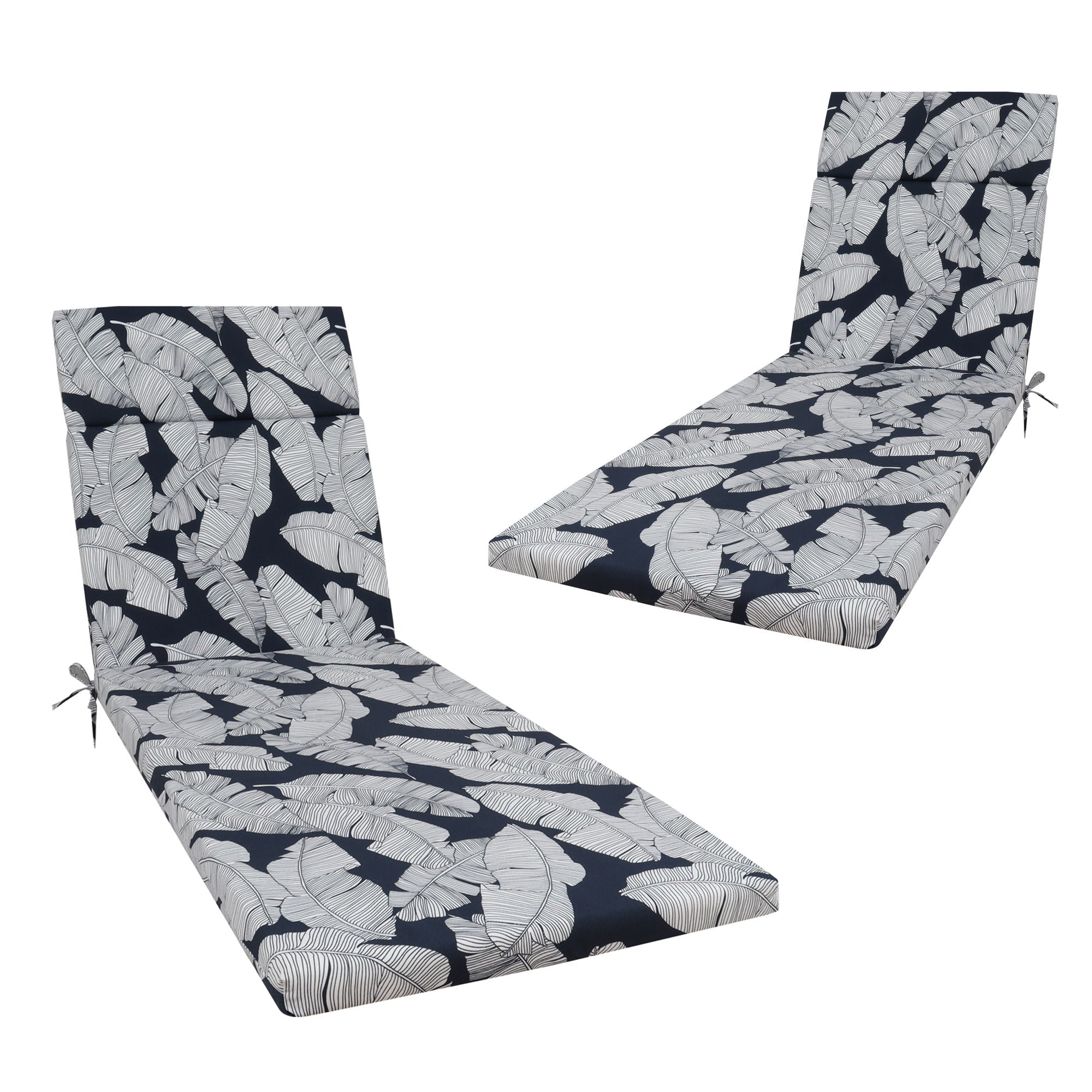 2 Piece Chaise Lounge Chair Cushion Set With Ties - Best Buy Furniture