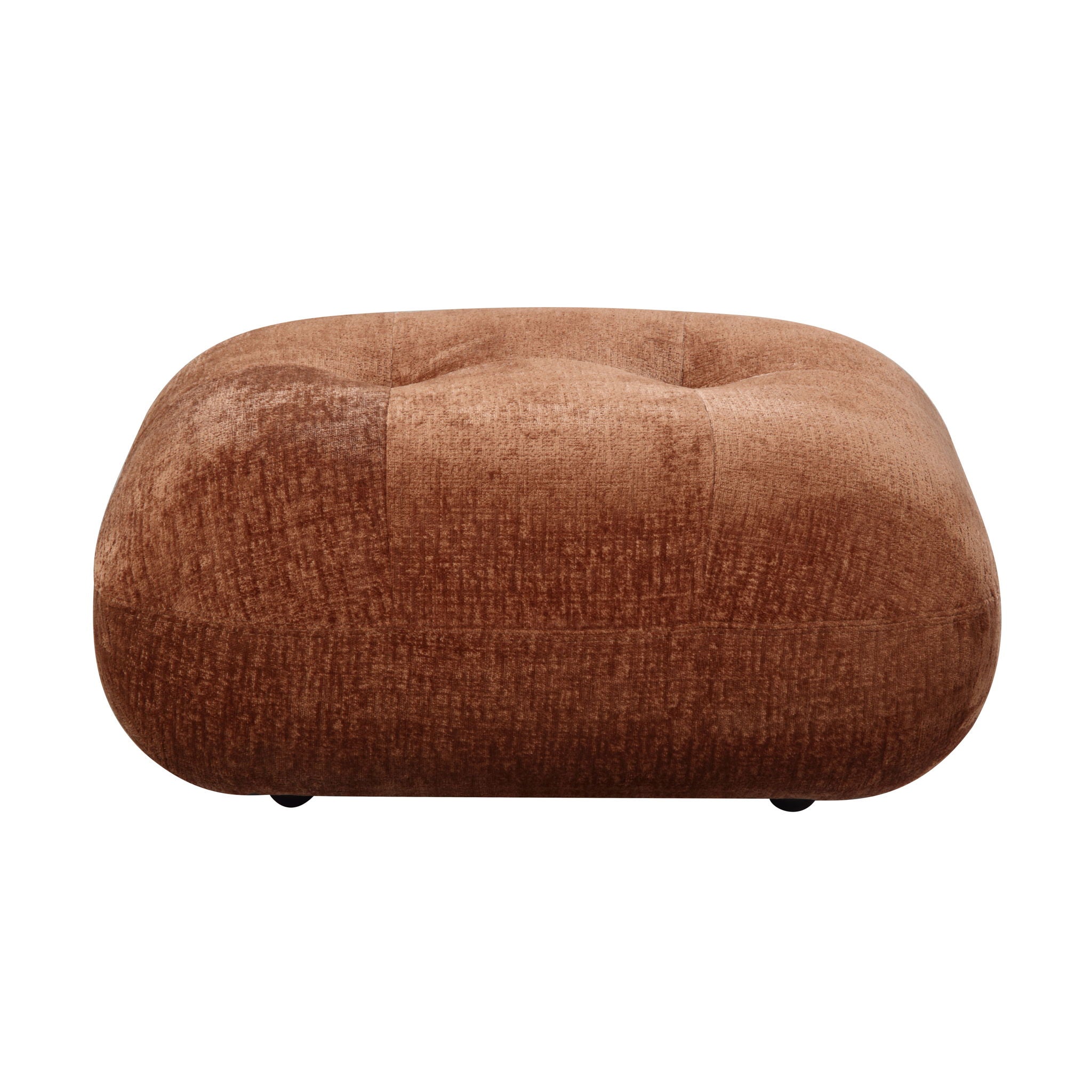 Carrick - Sandwich Mesh Ottoman - Rustic Brown - Best Buy Furniture