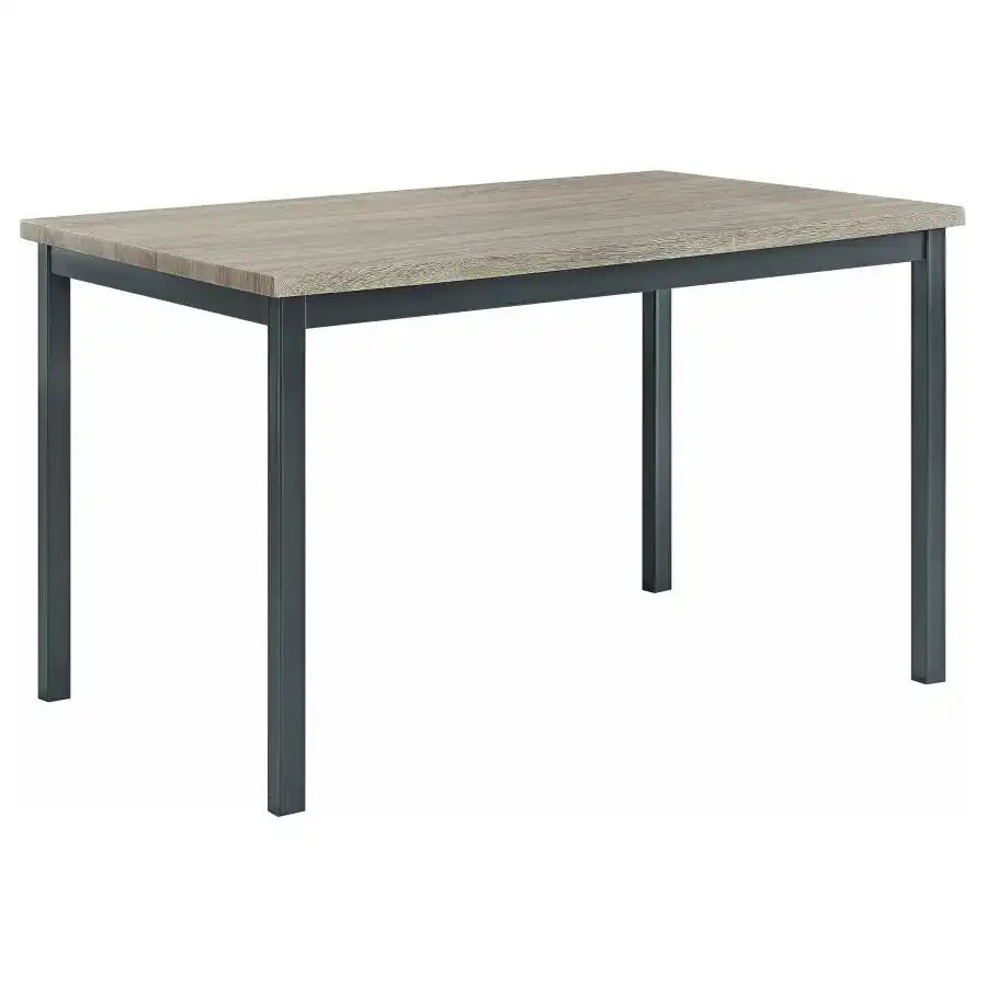 Garza - Rectangular Composite Wood Dining Table - Gray - Best Buy Furniture