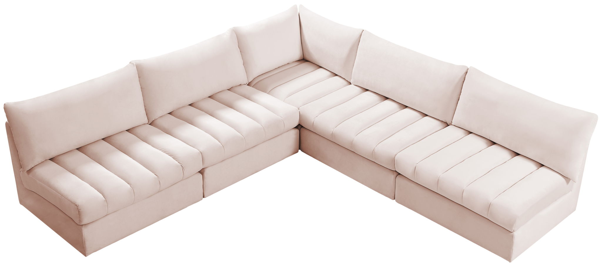 Jacob - Modular Corner Armless Sectional 5 Piece - Best Buy Furniture