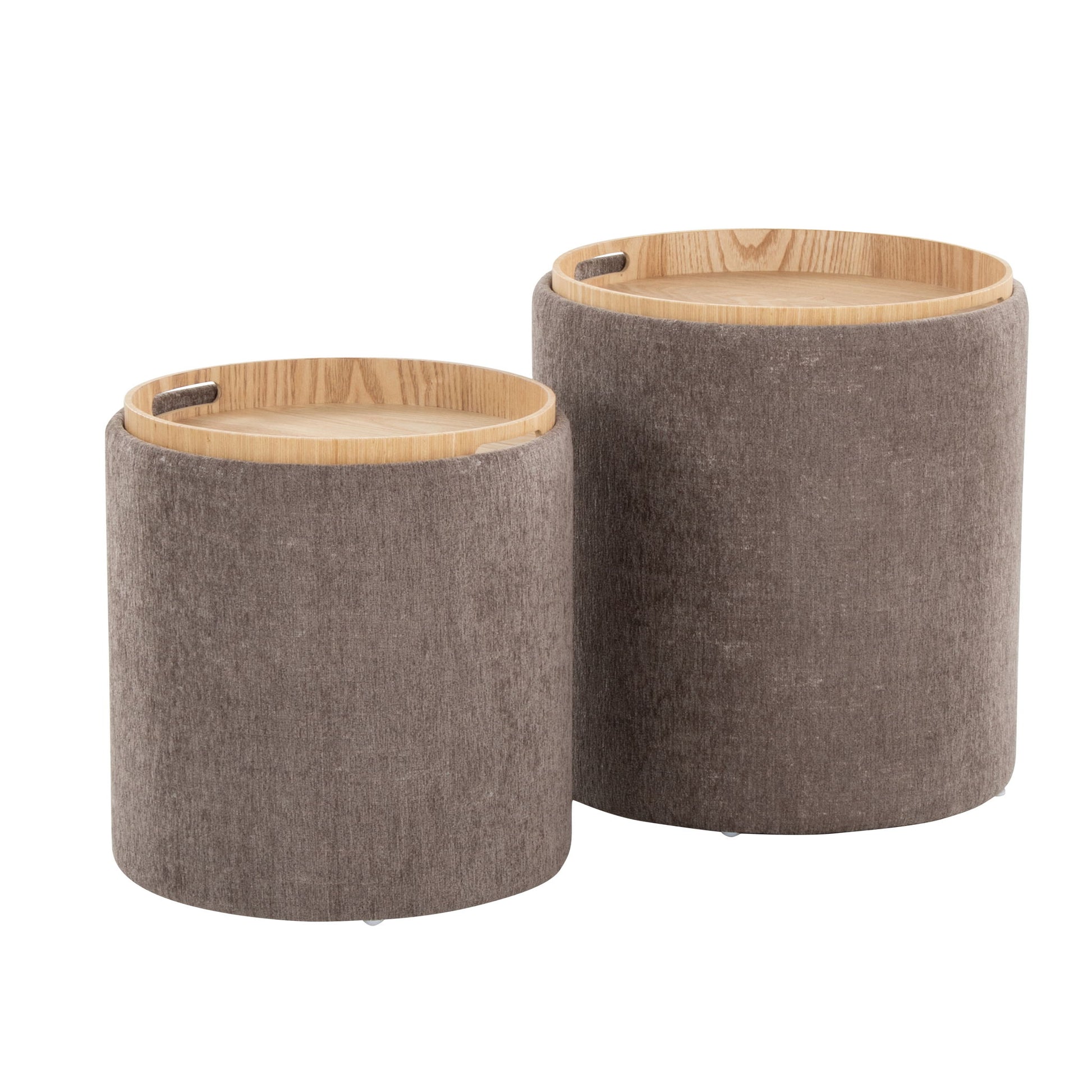 Tray - Contemporary Nesting Ottoman Set - Best Buy Furniture