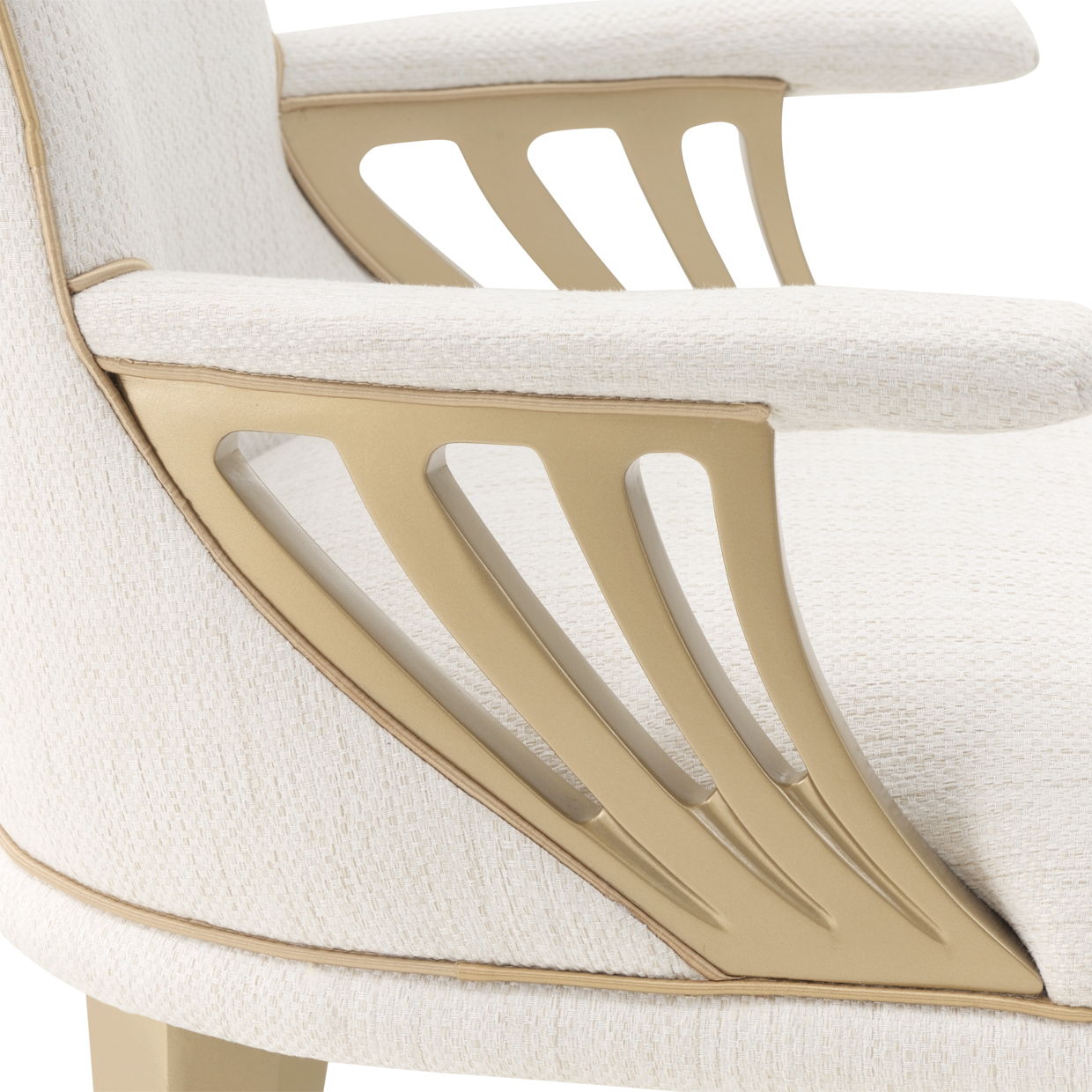 La Terrazza - Dining Arm Chair (Set of 2) - Creamy Pearl - Best Buy Furniture