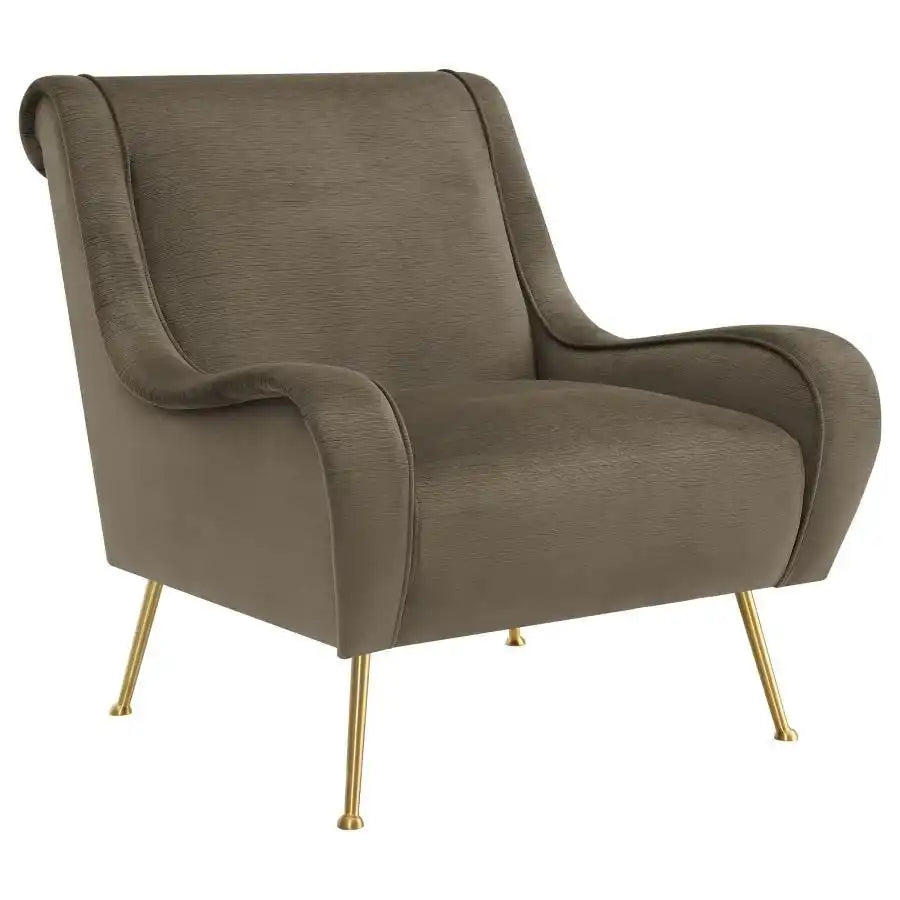 Ricci - Upholstered Saddle Arm Accent Chair - Best Buy Furniture