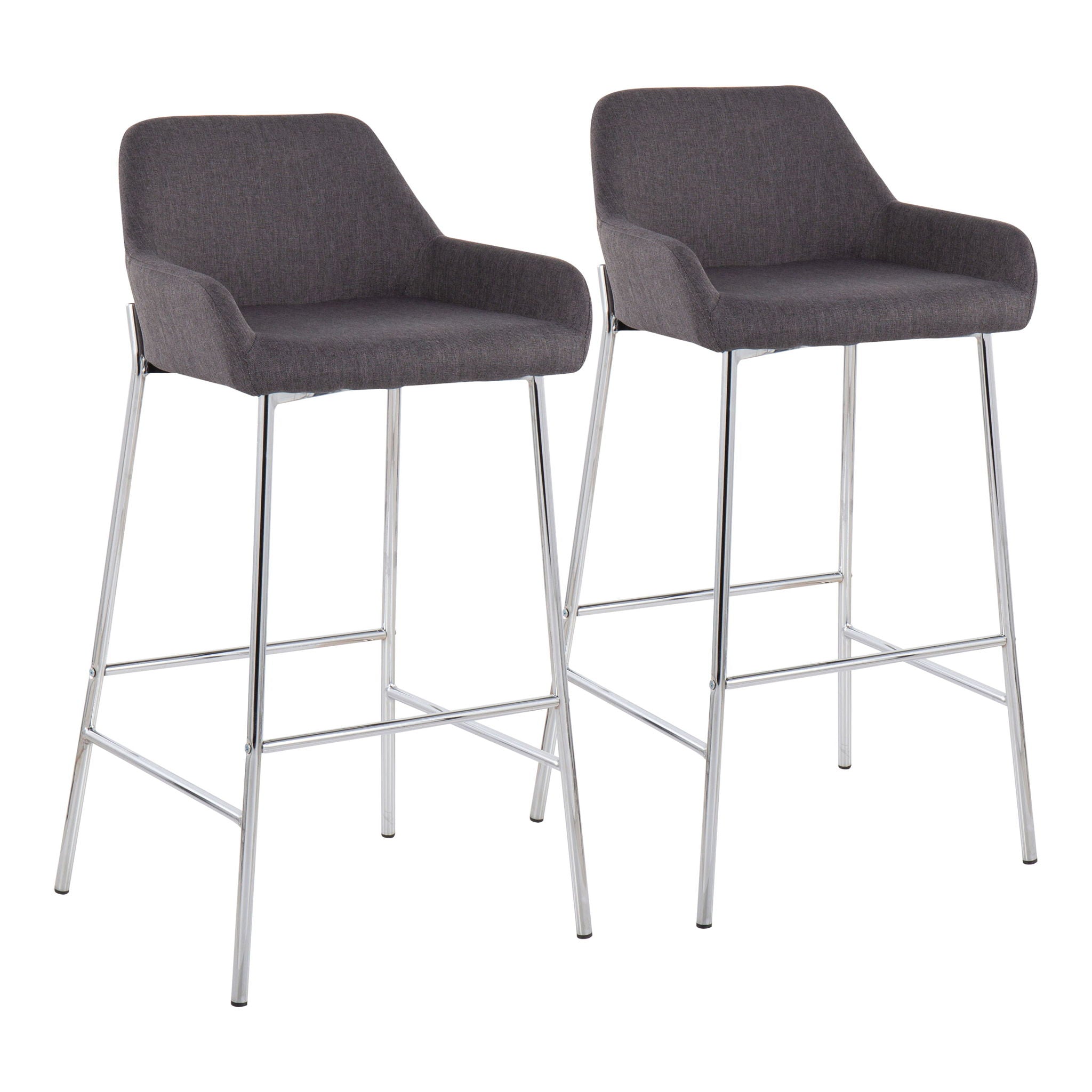 Daniella - Contemporary Fixed Height Bar Stool (Set of 2) - Best Buy Furniture