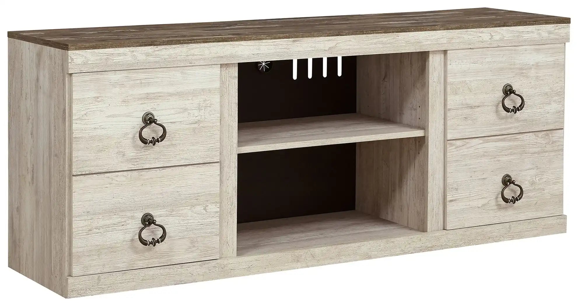 Willowton - TV Stand With Fireplace Option - Best Buy Furniture