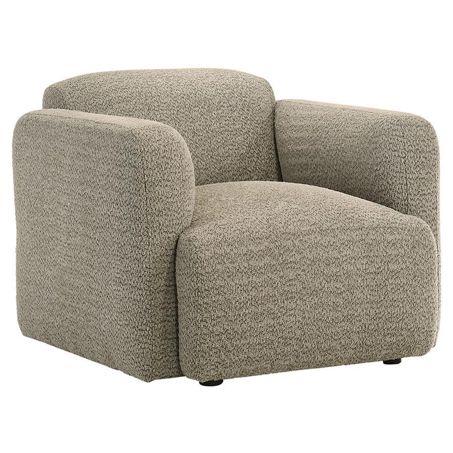 Dorset - Fabric Upholstered Round Track Arm Accent Chair - Best Buy Furniture