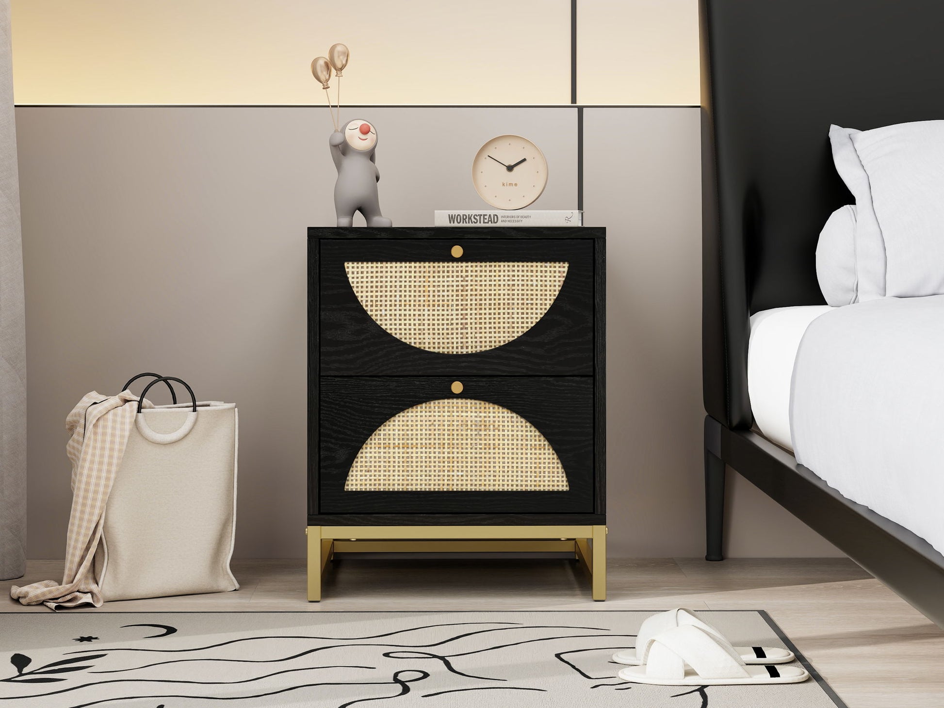 Allen - 2 Drawer Nightstand (Set of 2) - Best Buy Furniture