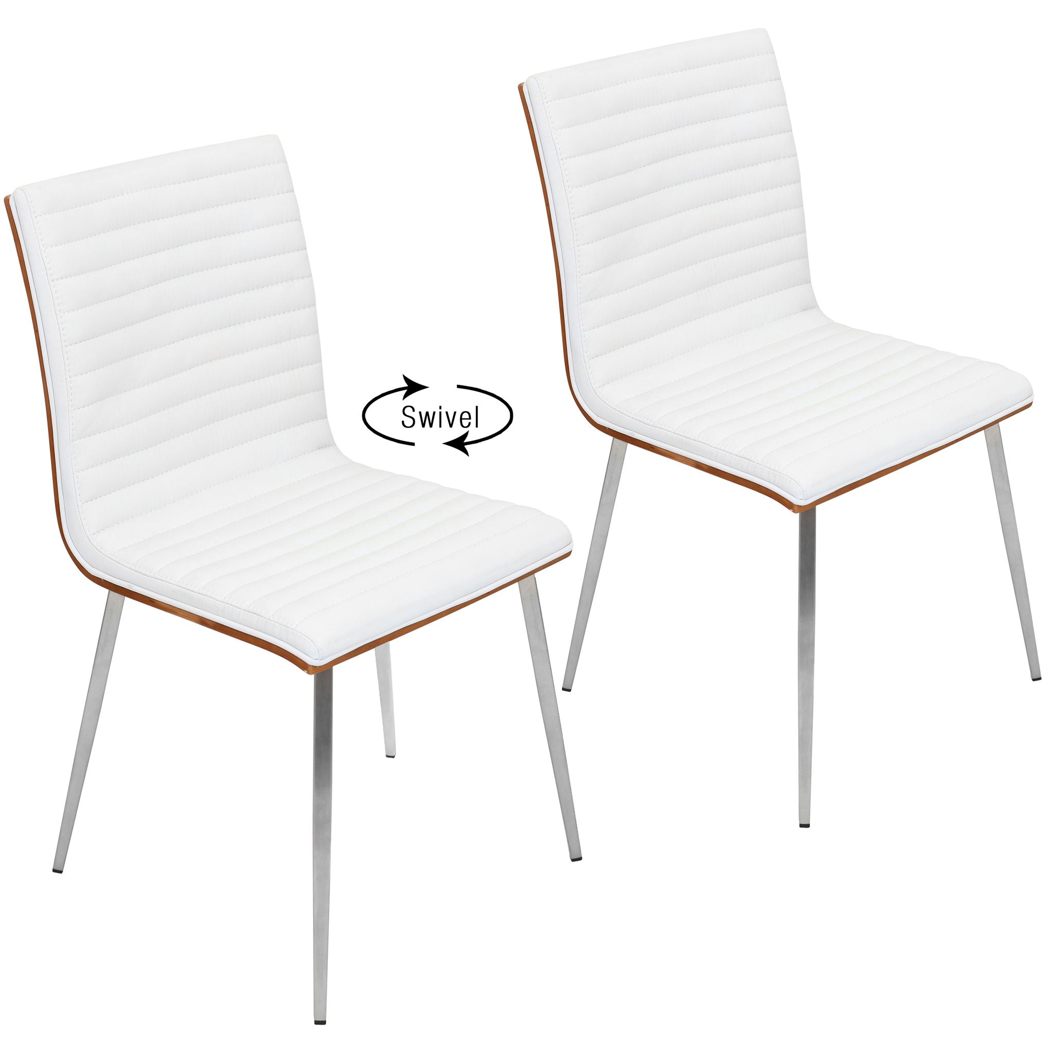 Mason - Contemporary Dining Chair (Set of 2) With Swivel - Best Buy Furniture